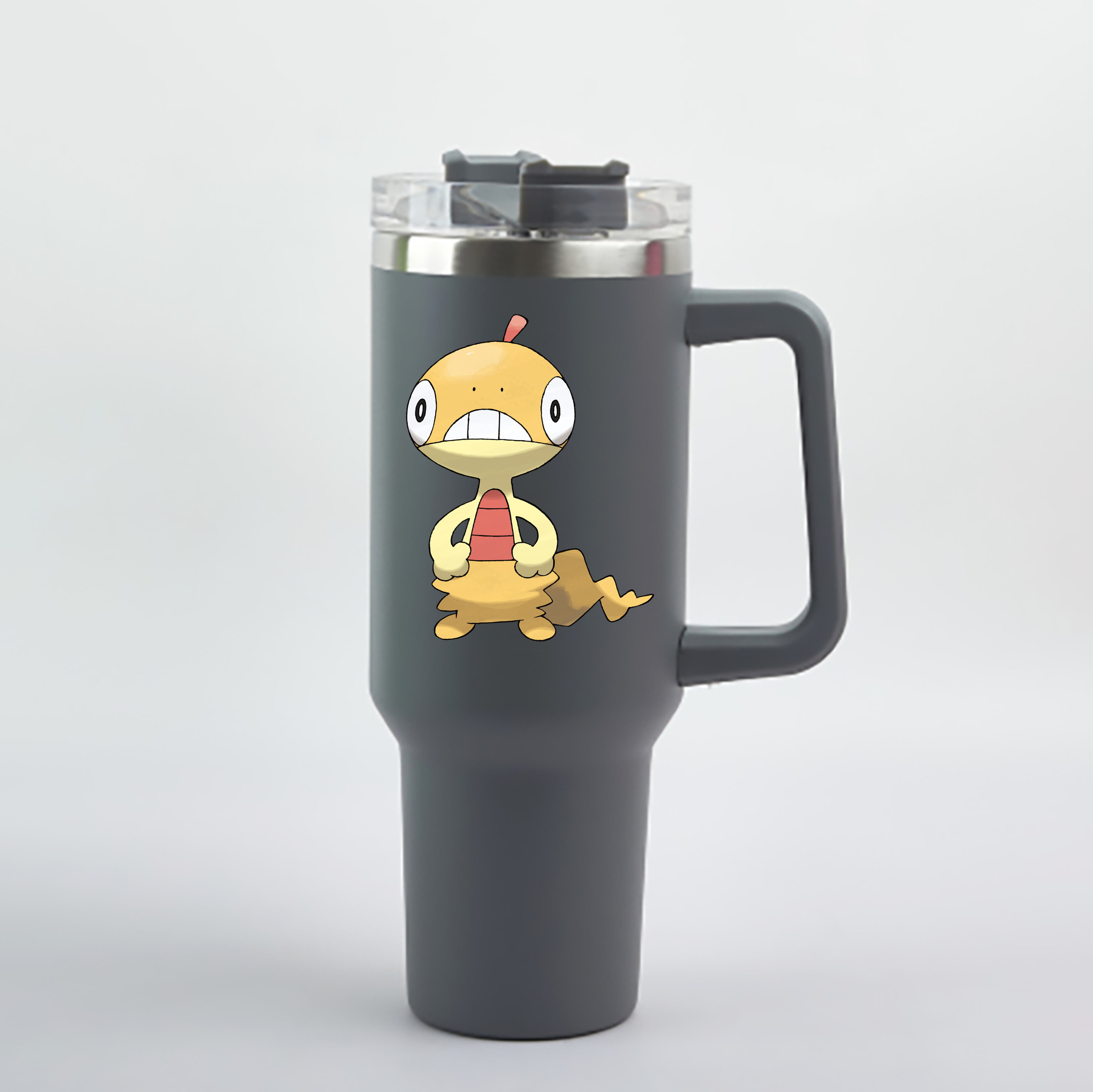 （画像用） ポケットモンスター Pokémon 1200mL車用タンブラー - クリスタルステッカー（プラスチックストロー付き）