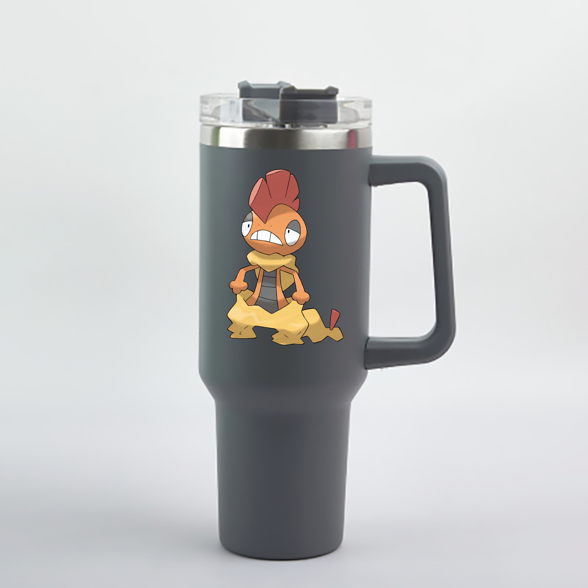（画像用） ポケットモンスター Pokémon 1200mL車用タンブラー - クリスタルステッカー（プラスチックストロー付き）