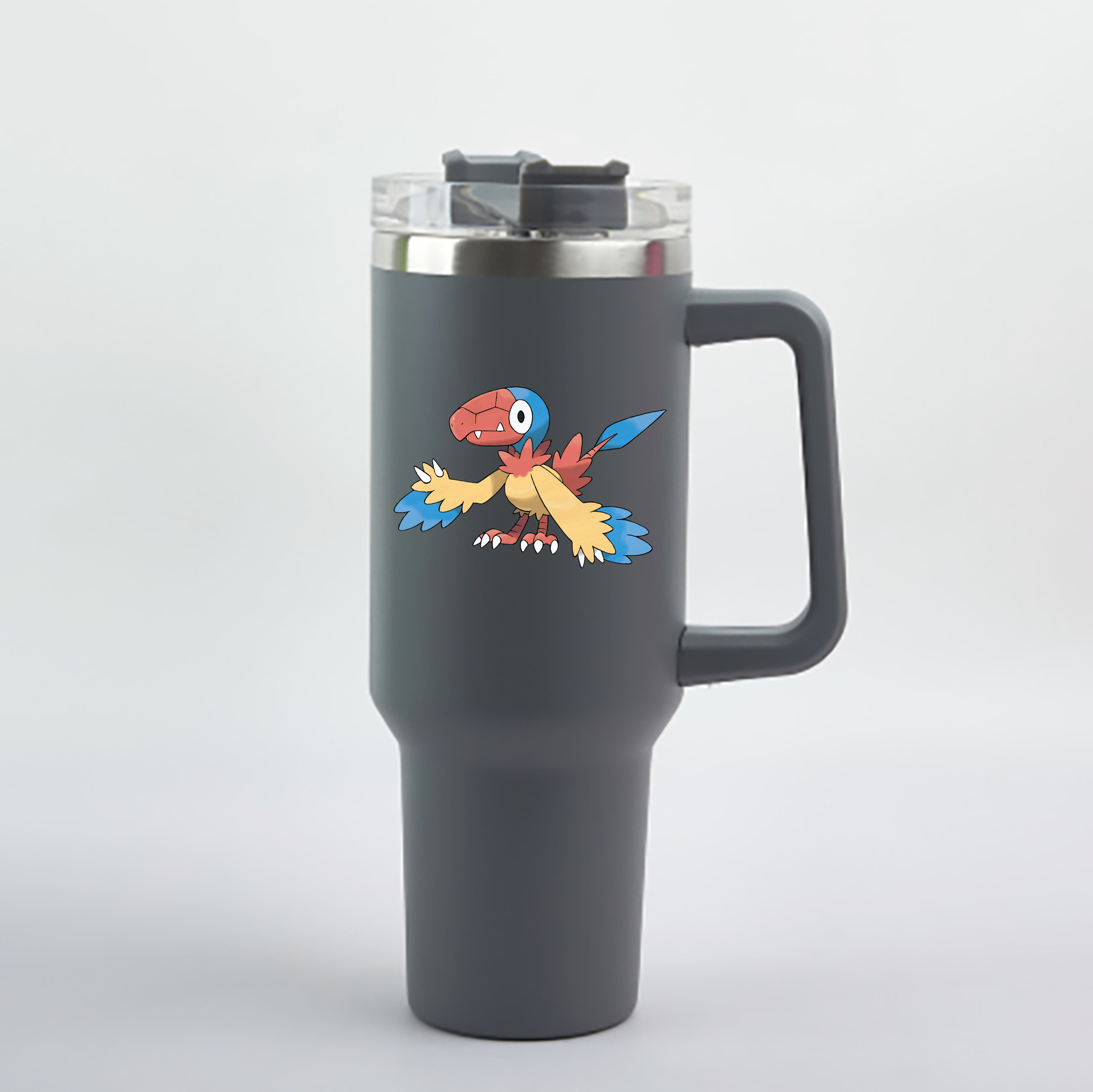 （画像用） ポケットモンスター Pokémon 1200mL車用タンブラー - クリスタルステッカー（プラスチックストロー付き）