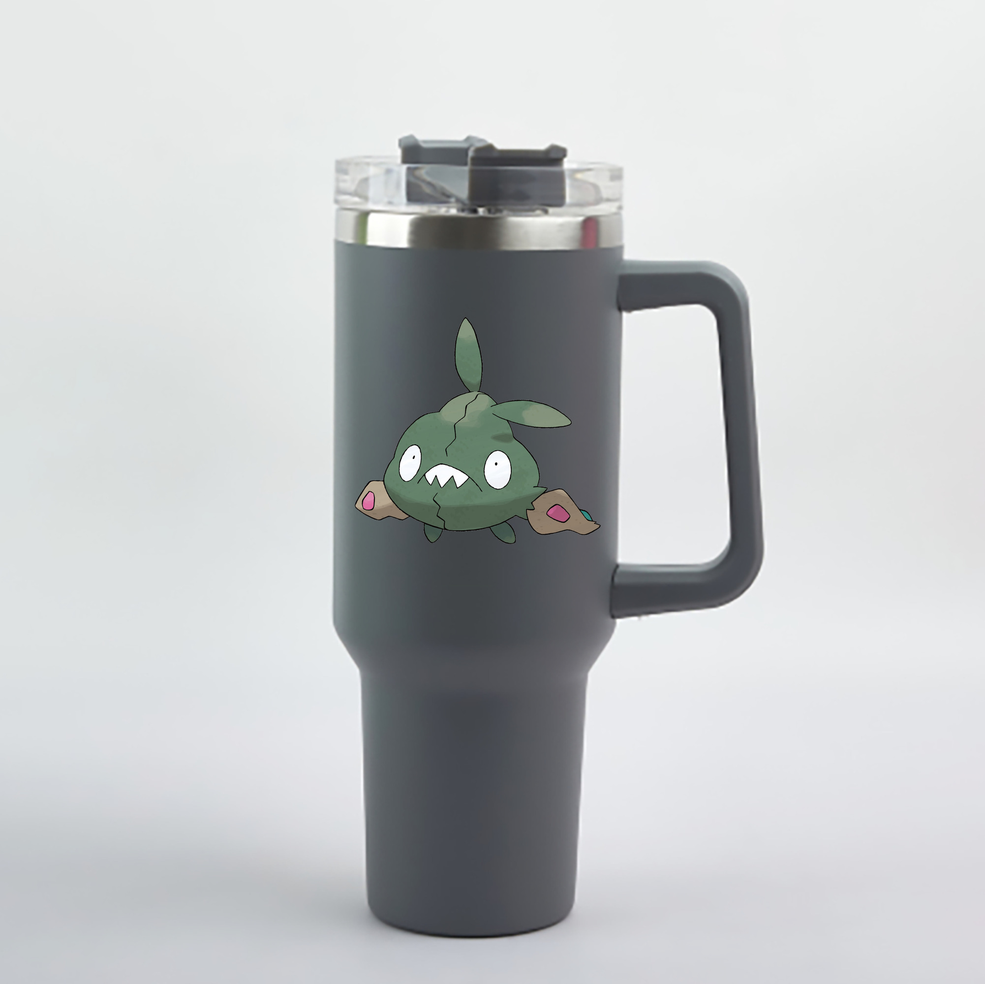 （画像用） ポケットモンスター Pokémon 1200mL車用タンブラー - クリスタルステッカー（プラスチックストロー付き）