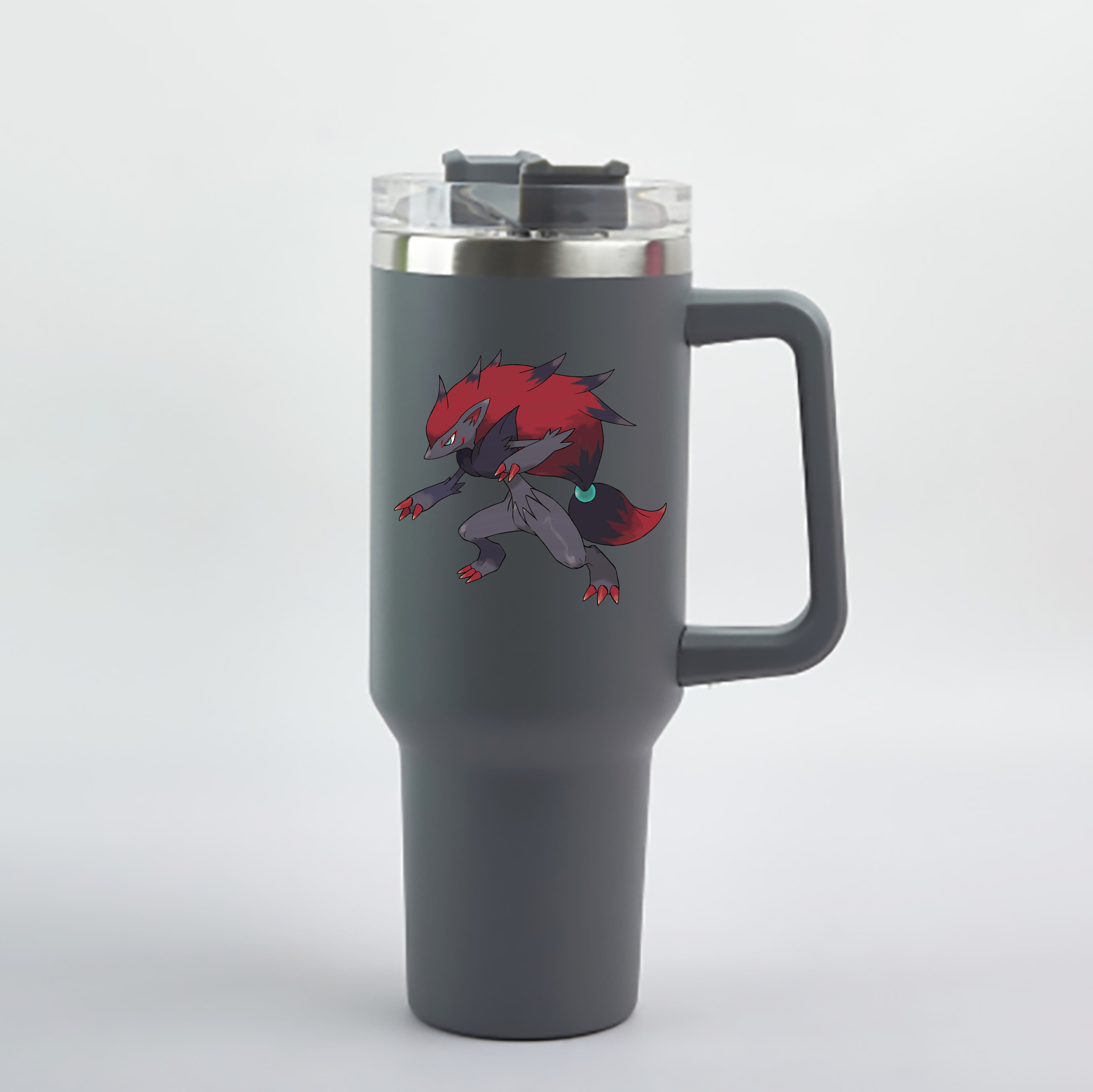 （画像用） ポケットモンスター Pokémon 1200mL車用タンブラー - クリスタルステッカー（プラスチックストロー付き）
