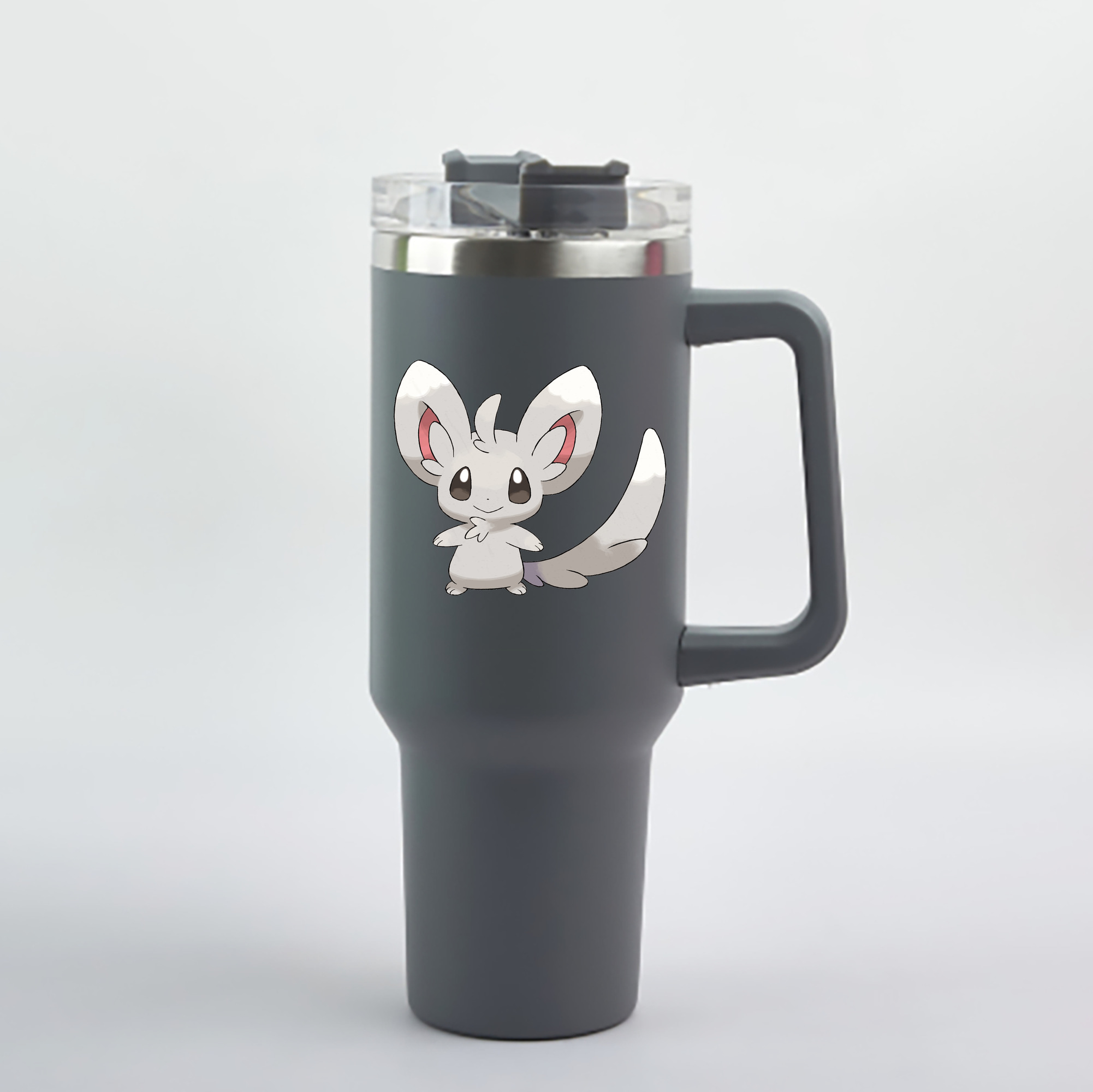（画像用） ポケットモンスター Pokémon 1200mL車用タンブラー - クリスタルステッカー（プラスチックストロー付き）
