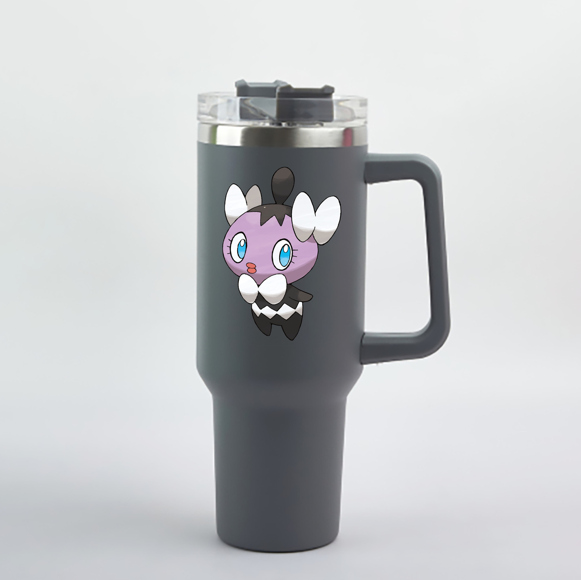 （画像用） ポケットモンスター Pokémon 1200mL車用タンブラー - クリスタルステッカー（プラスチックストロー付き）