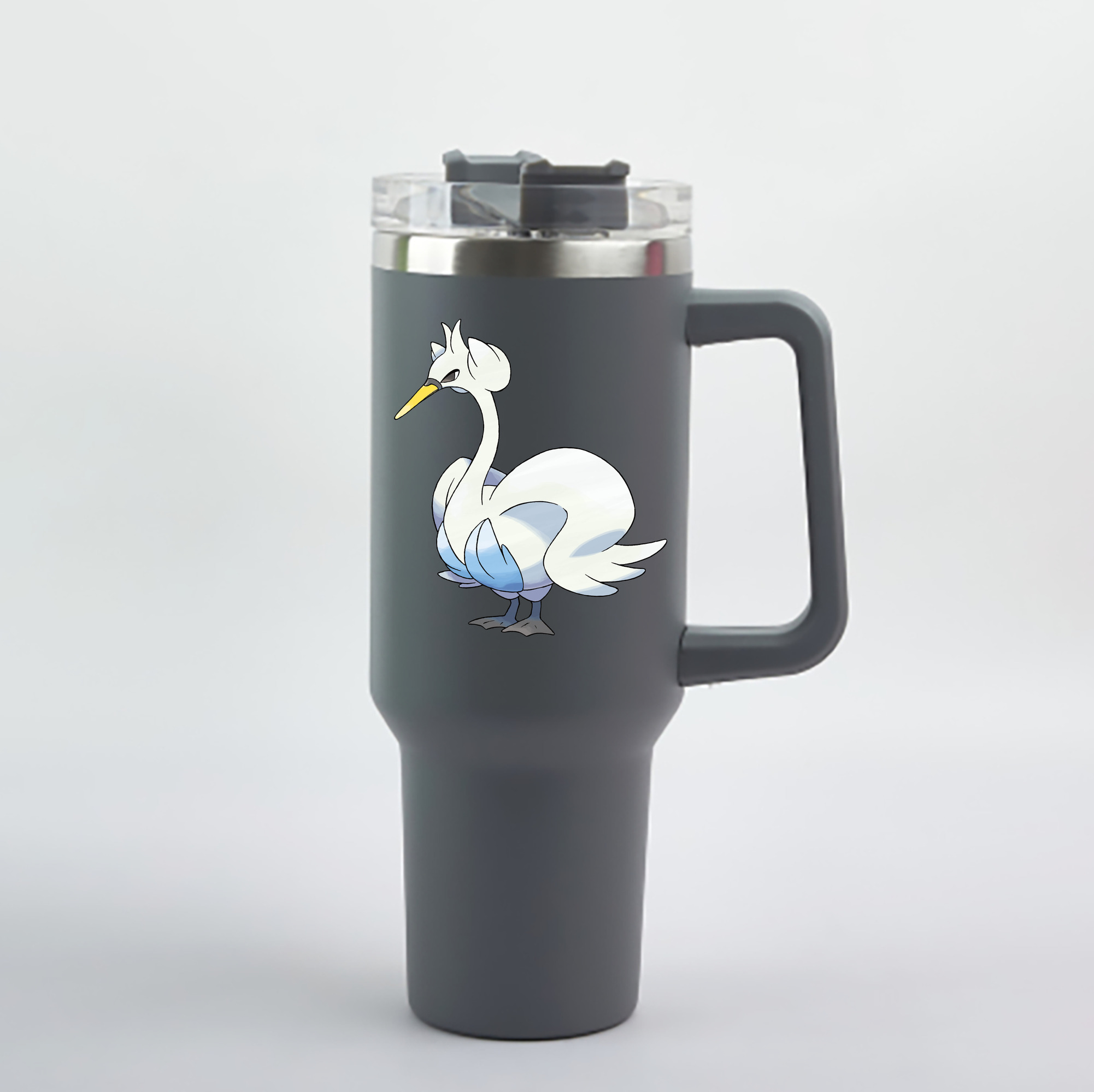 （画像用） ポケットモンスター Pokémon 1200mL車用タンブラー - クリスタルステッカー（プラスチックストロー付き）