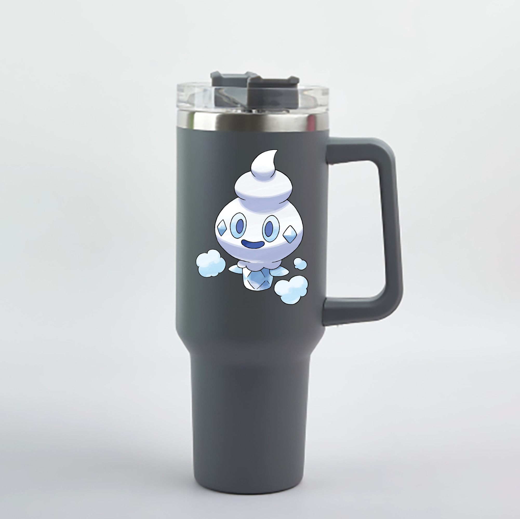 （画像用） ポケットモンスター Pokémon 1200mL車用タンブラー - クリスタルステッカー（プラスチックストロー付き）