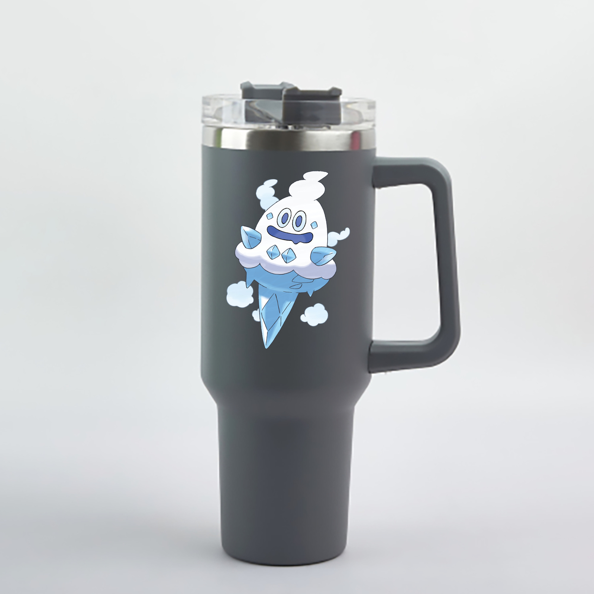 （画像用） ポケットモンスター Pokémon 1200mL車用タンブラー - クリスタルステッカー（プラスチックストロー付き）