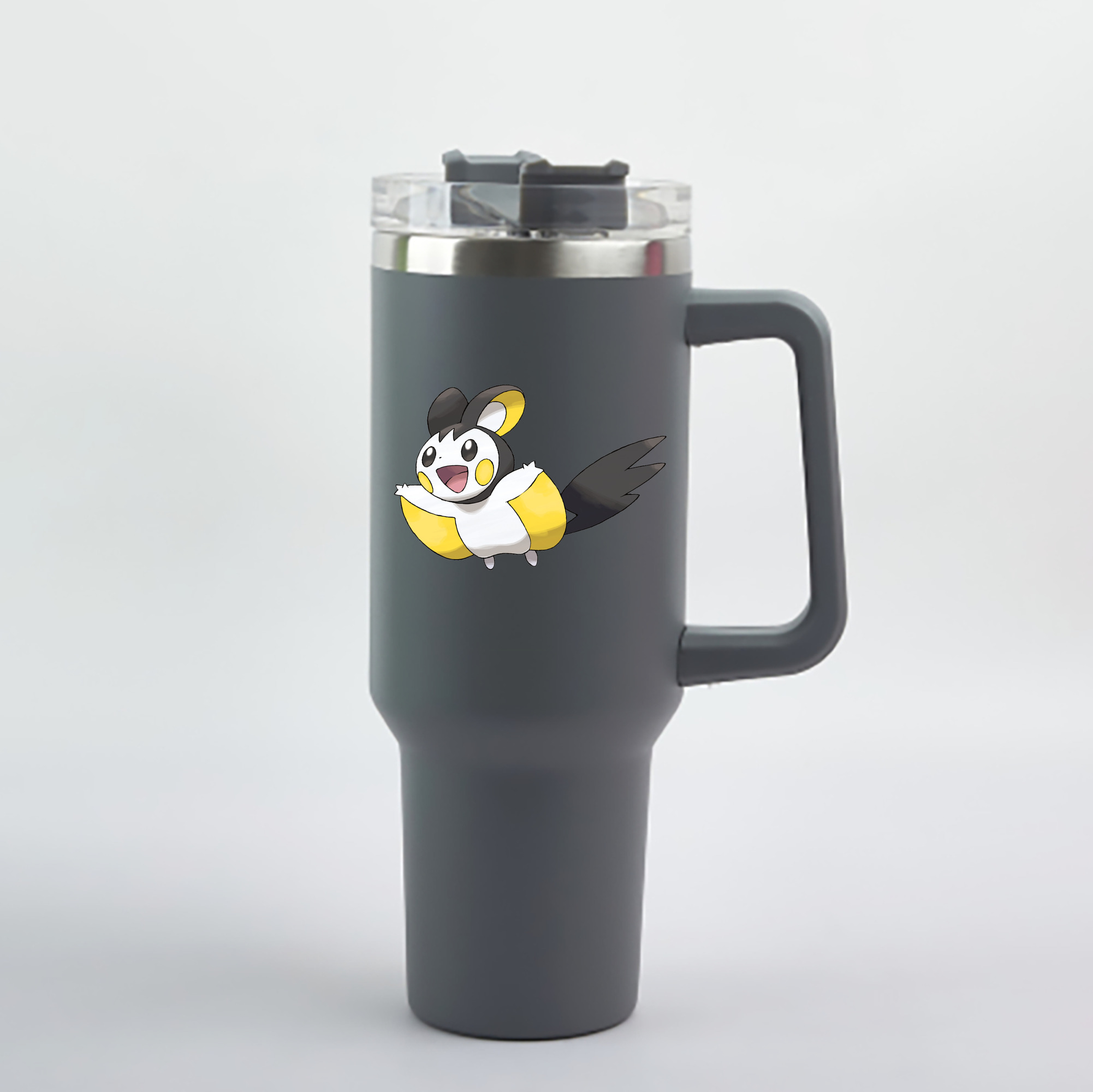 （画像用） ポケットモンスター Pokémon 1200mL車用タンブラー - クリスタルステッカー（プラスチックストロー付き）