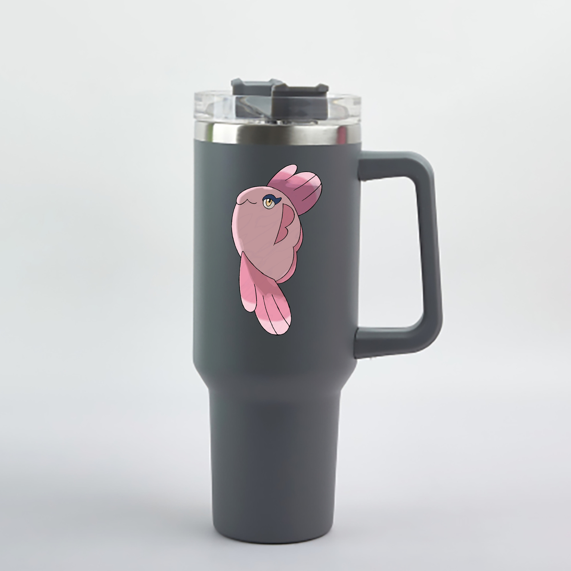 （画像用） ポケットモンスター Pokémon 1200mL車用タンブラー - クリスタルステッカー（プラスチックストロー付き）