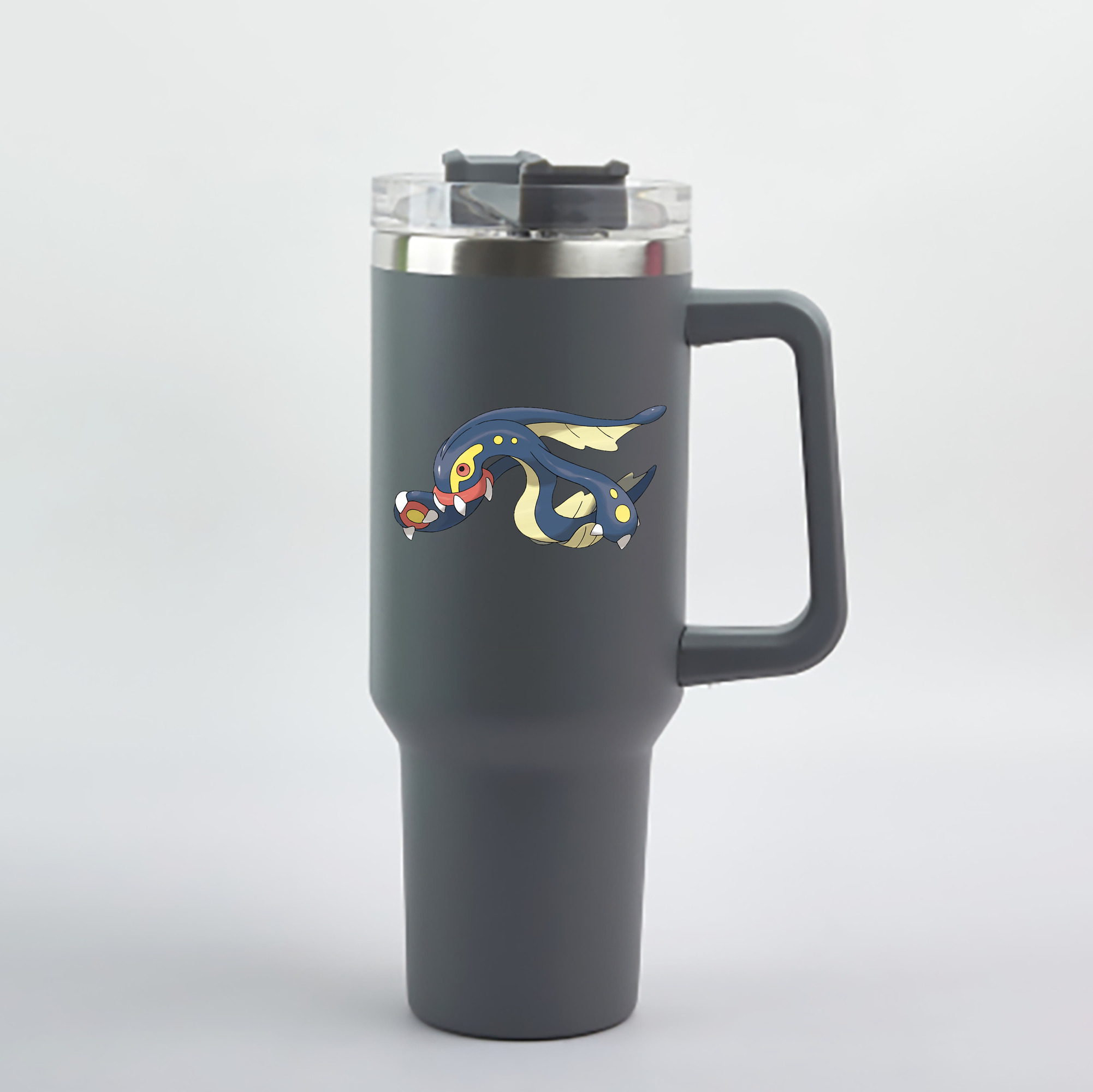 （画像用） ポケットモンスター Pokémon 1200mL車用タンブラー - クリスタルステッカー（プラスチックストロー付き）