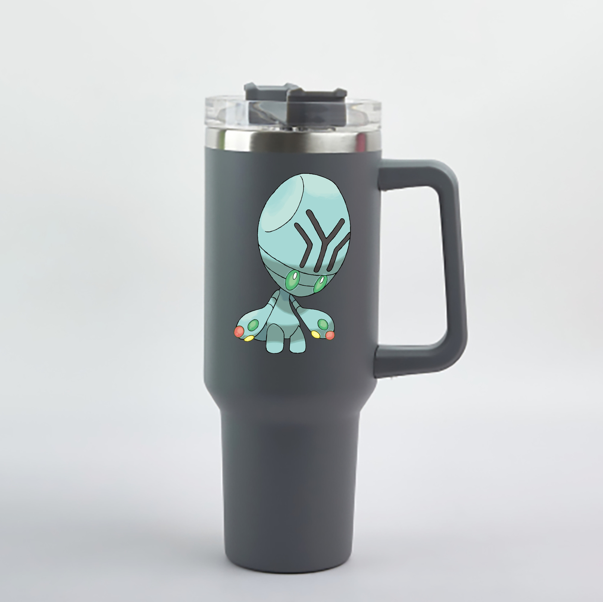 （画像用） ポケットモンスター Pokémon 1200mL車用タンブラー - クリスタルステッカー（プラスチックストロー付き）