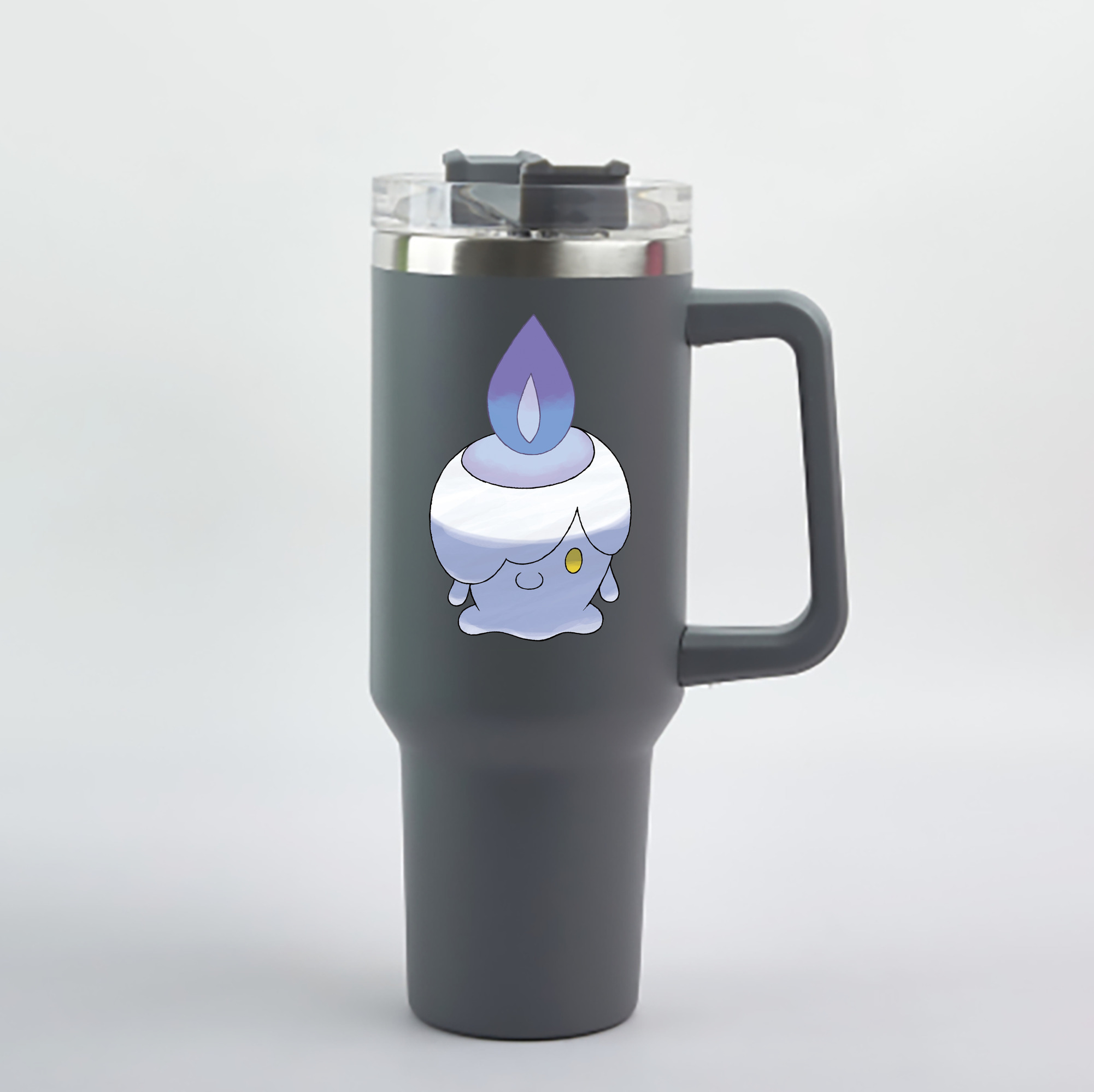 （画像用） ポケットモンスター Pokémon 1200mL車用タンブラー - クリスタルステッカー（プラスチックストロー付き）