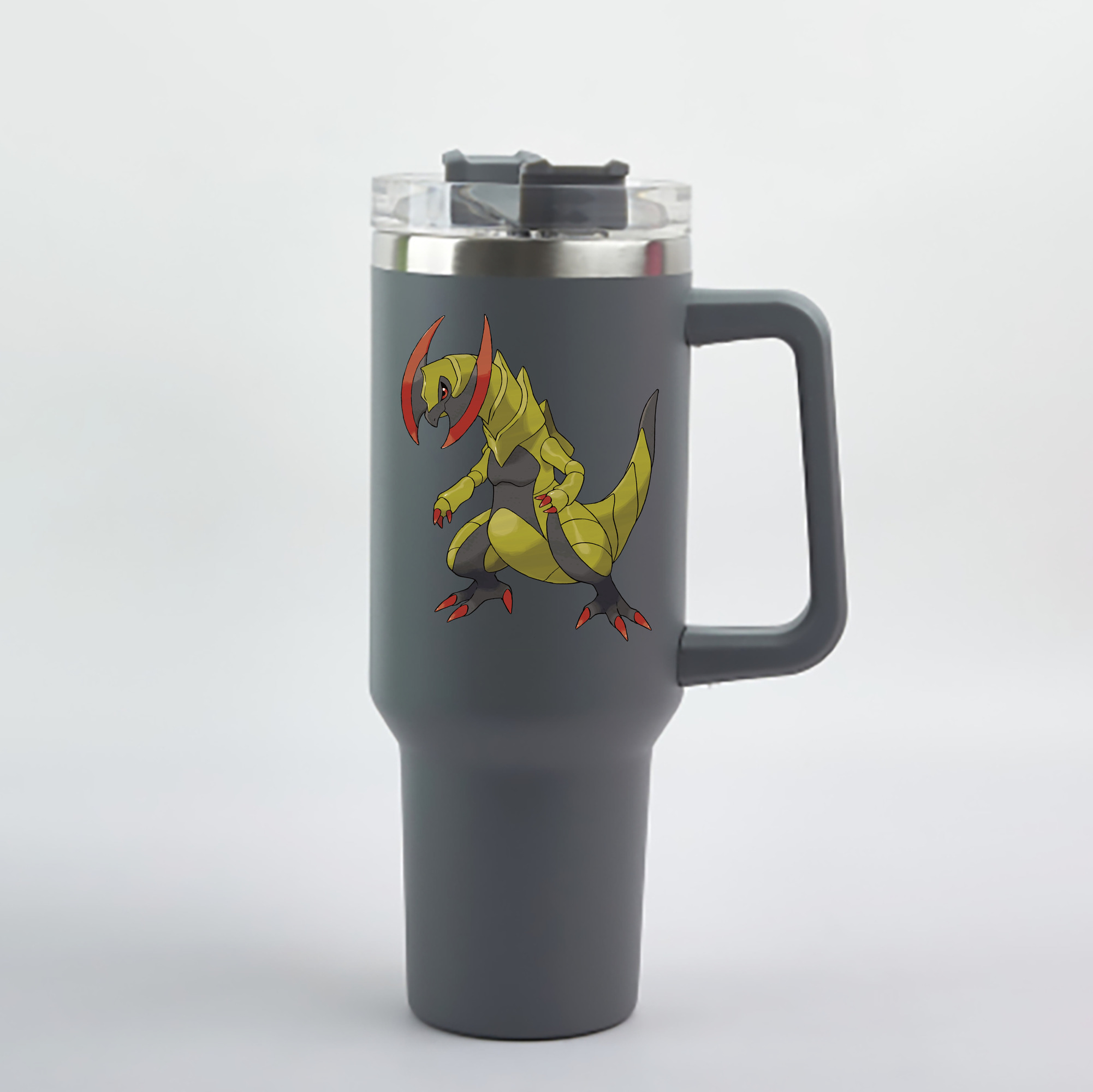 （画像用） ポケットモンスター Pokémon 1200mL車用タンブラー - クリスタルステッカー（プラスチックストロー付き）
