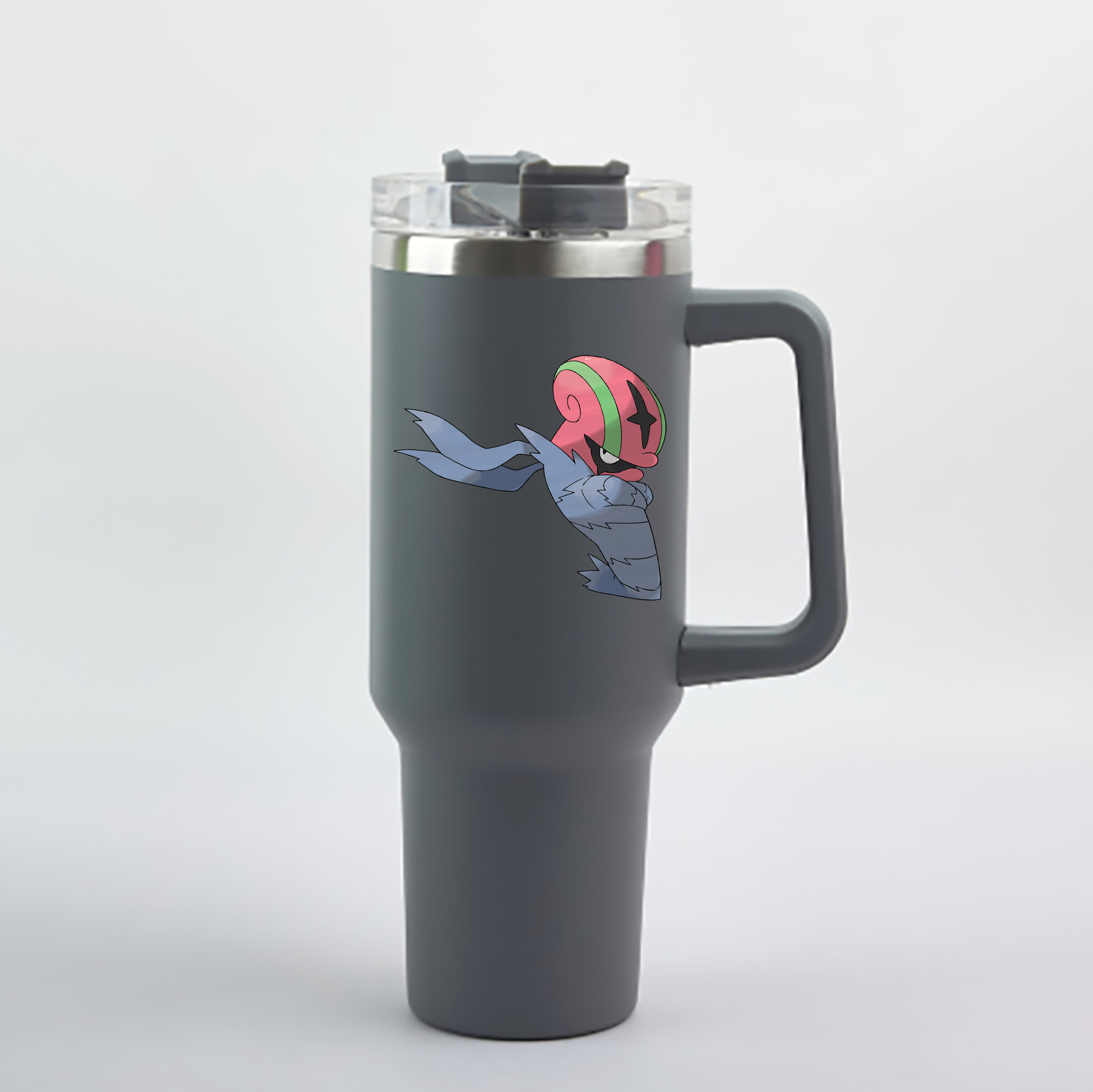 （画像用） ポケットモンスター Pokémon 1200mL車用タンブラー - クリスタルステッカー（プラスチックストロー付き）