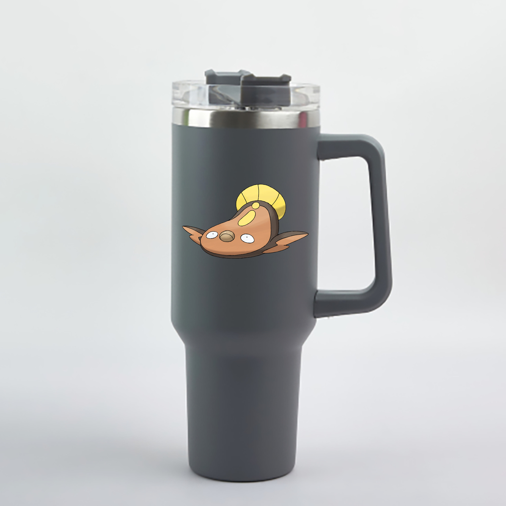 （画像用） ポケットモンスター Pokémon 1200mL車用タンブラー - クリスタルステッカー（プラスチックストロー付き）