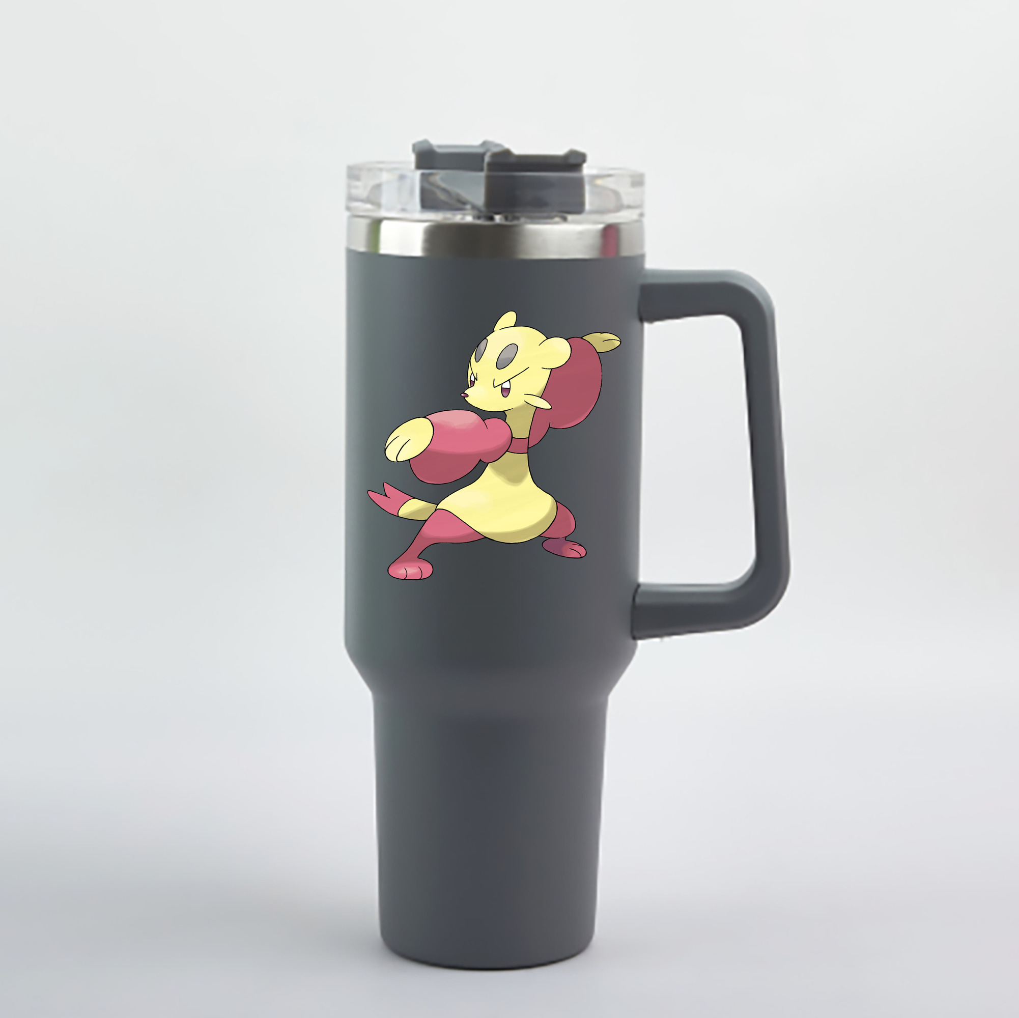 （画像用） ポケットモンスター Pokémon 1200mL車用タンブラー - クリスタルステッカー（プラスチックストロー付き）