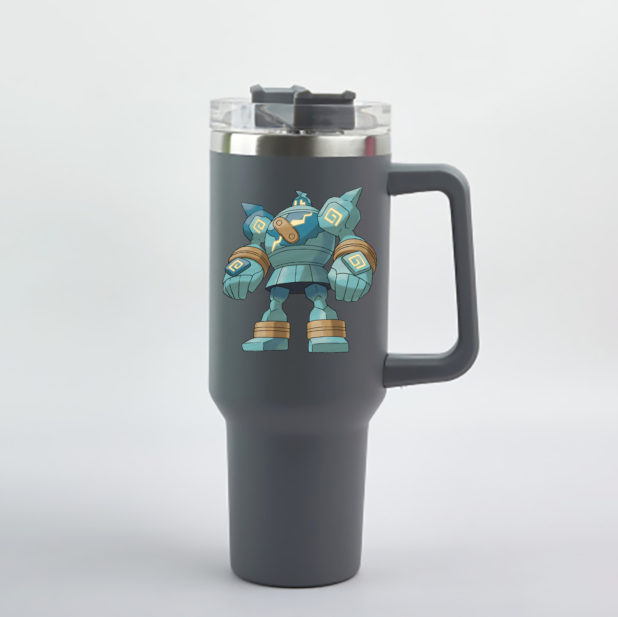 （画像用） ポケットモンスター Pokémon 1200mL車用タンブラー - クリスタルステッカー（プラスチックストロー付き）