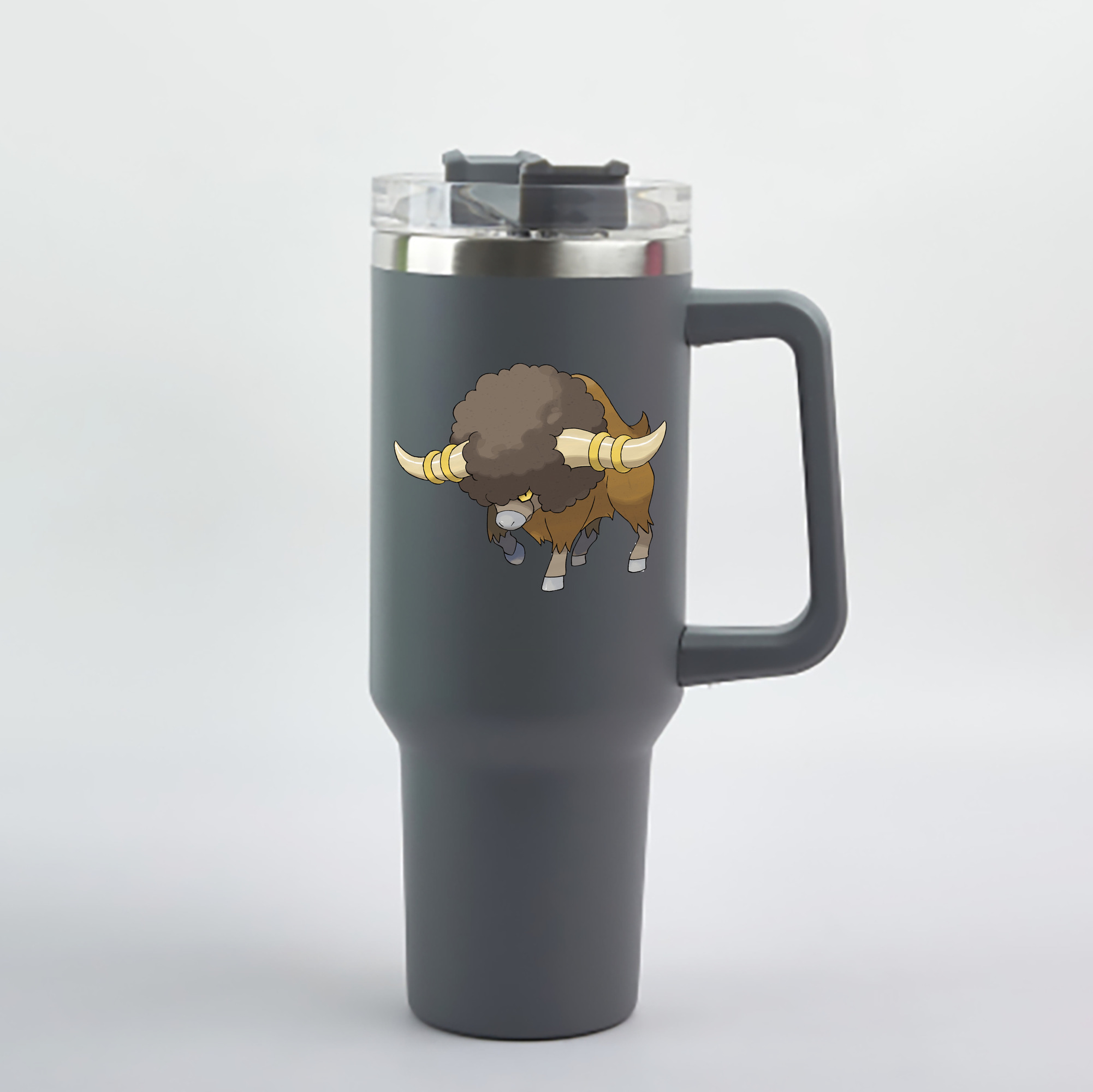 （画像用） ポケットモンスター Pokémon 1200mL車用タンブラー - クリスタルステッカー（プラスチックストロー付き）