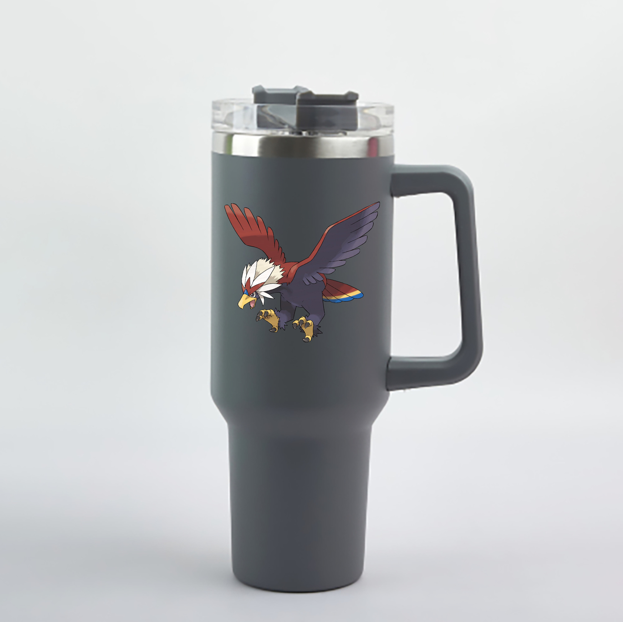 （画像用） ポケットモンスター Pokémon 1200mL車用タンブラー - クリスタルステッカー（プラスチックストロー付き）