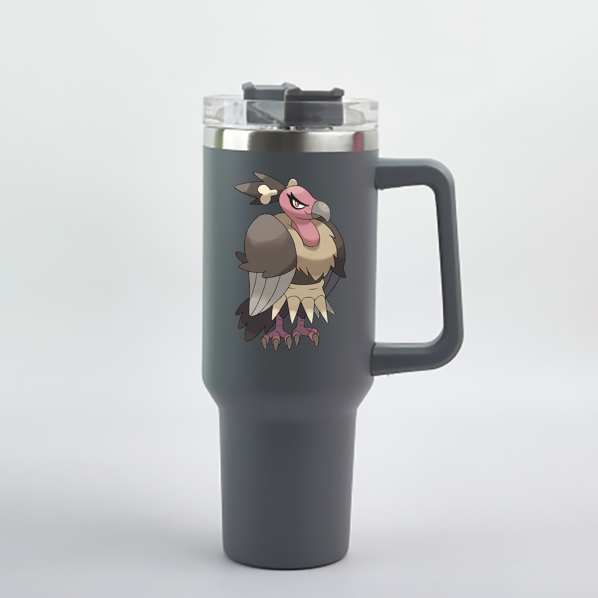 （画像用） ポケットモンスター Pokémon 1200mL車用タンブラー - クリスタルステッカー（プラスチックストロー付き）