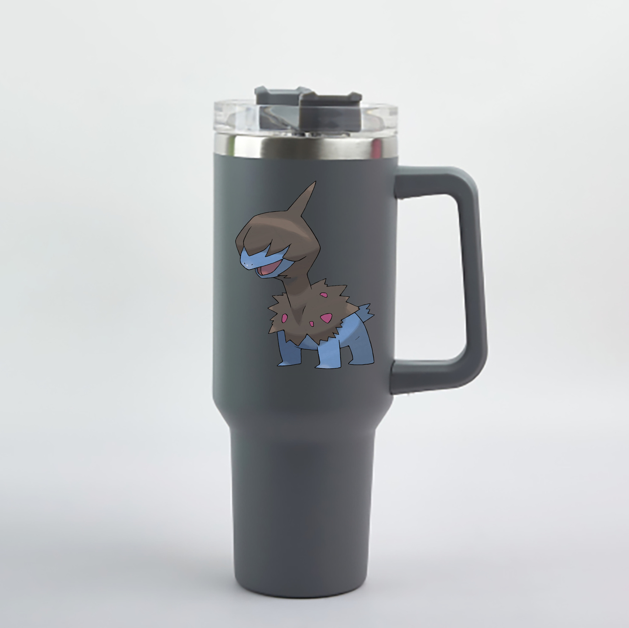 （画像用） ポケットモンスター Pokémon 1200mL車用タンブラー - クリスタルステッカー（プラスチックストロー付き）