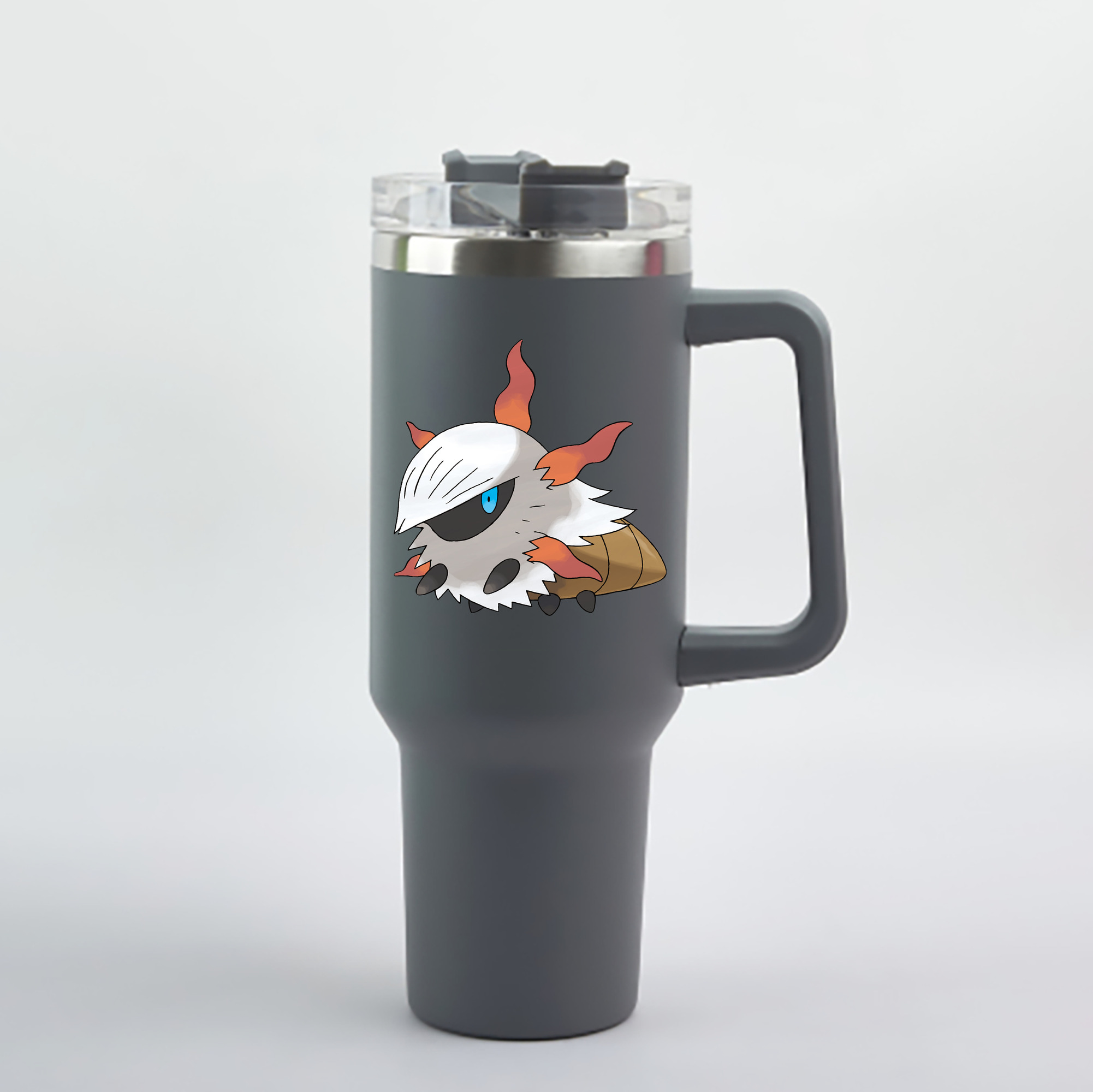 （画像用） ポケットモンスター Pokémon 1200mL車用タンブラー - クリスタルステッカー（プラスチックストロー付き）