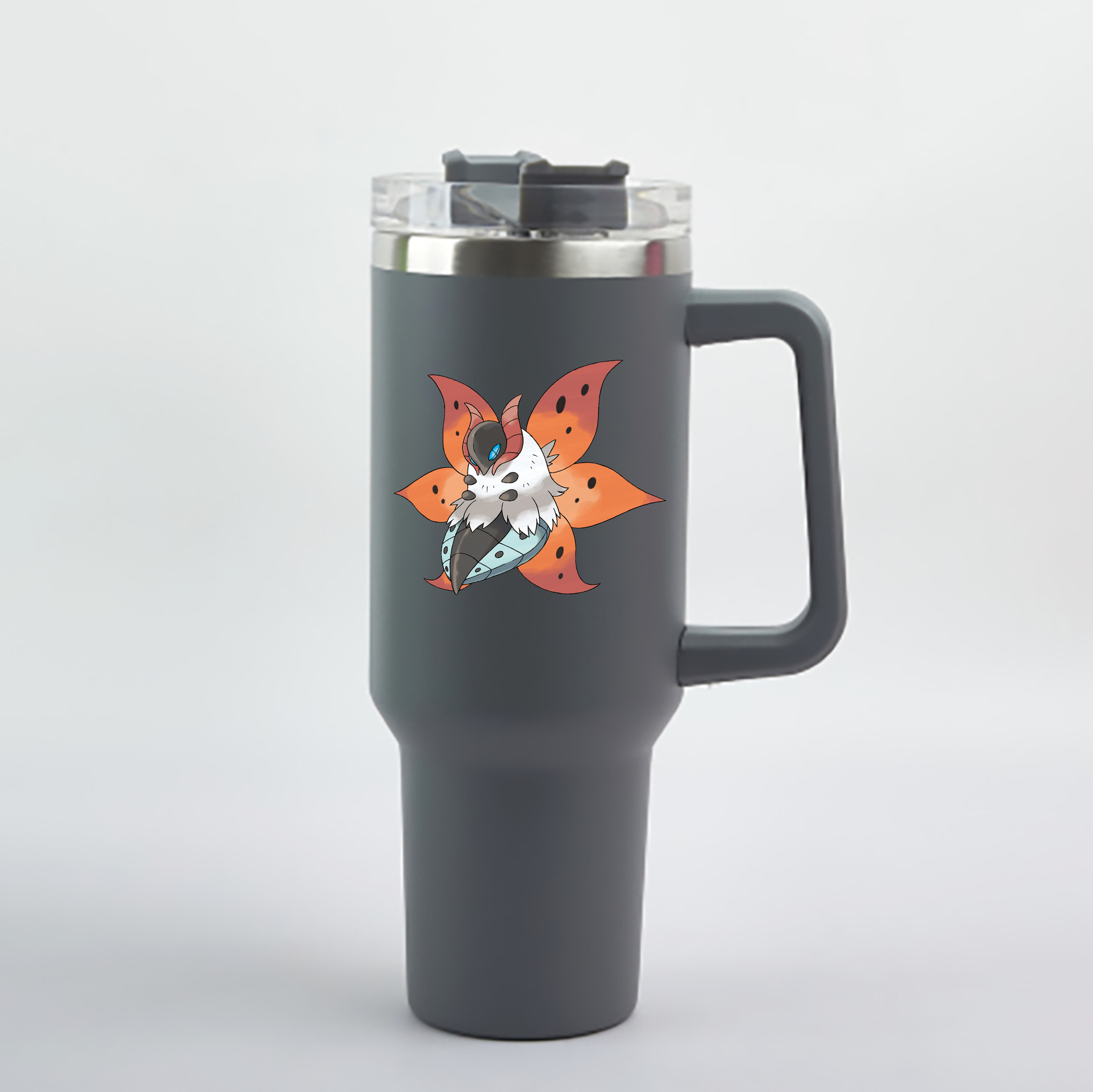 （画像用） ポケットモンスター Pokémon 1200mL車用タンブラー - クリスタルステッカー（プラスチックストロー付き）