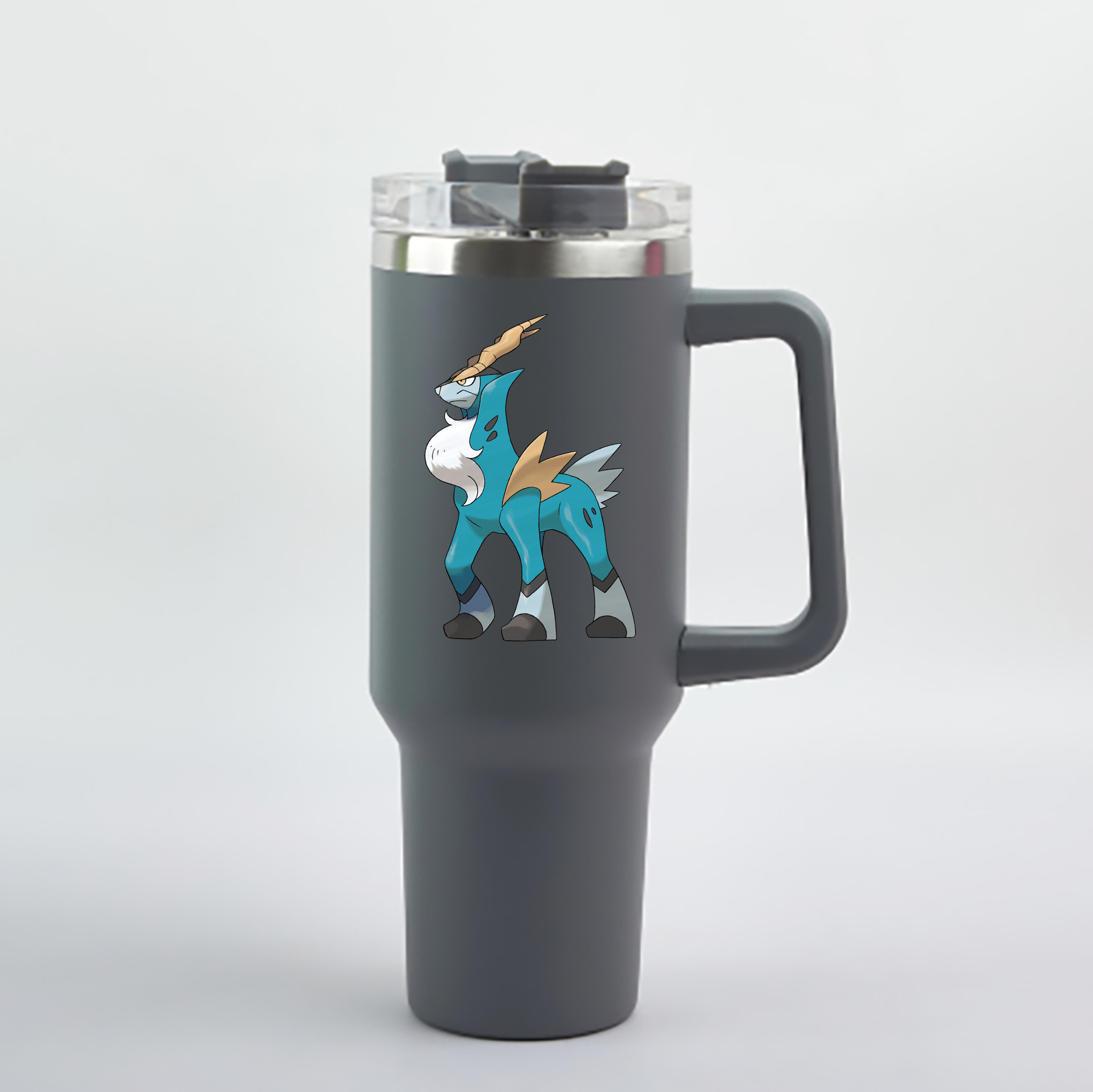 （画像用） ポケットモンスター Pokémon 1200mL車用タンブラー - クリスタルステッカー（プラスチックストロー付き）
