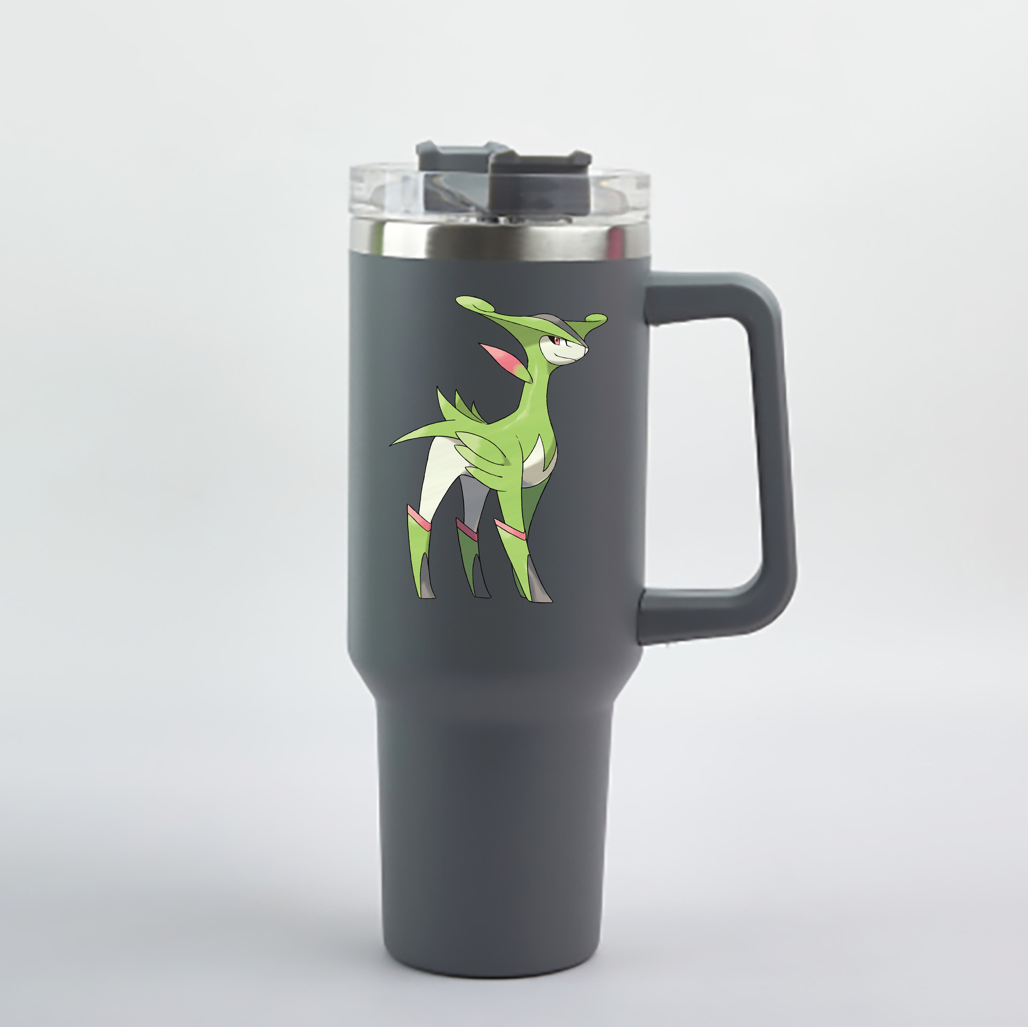 （画像用） ポケットモンスター Pokémon 1200mL車用タンブラー - クリスタルステッカー（プラスチックストロー付き）