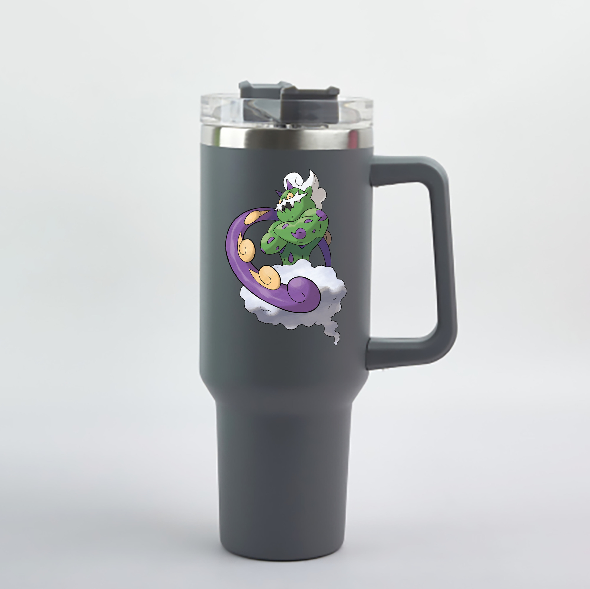 （画像用） ポケットモンスター Pokémon 1200mL車用タンブラー - クリスタルステッカー（プラスチックストロー付き）