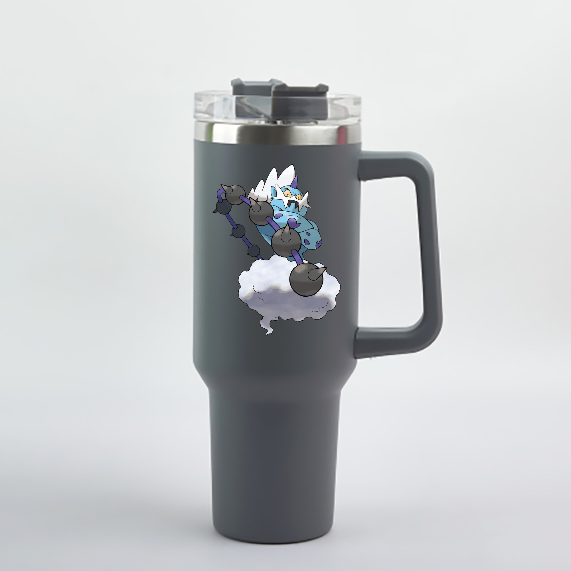 （画像用） ポケットモンスター Pokémon 1200mL車用タンブラー - クリスタルステッカー（プラスチックストロー付き）