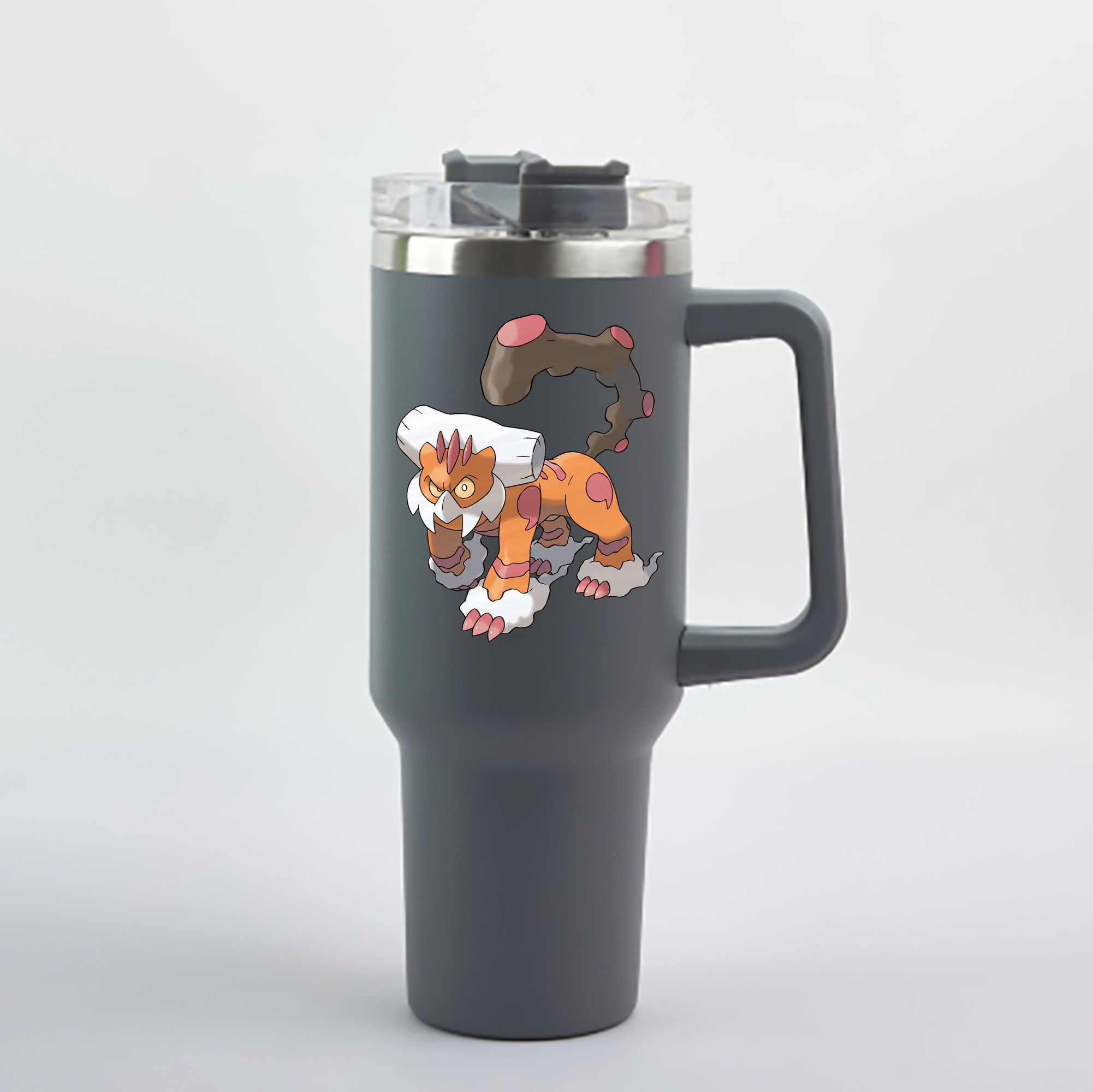 （画像用） ポケットモンスター Pokémon 1200mL車用タンブラー - クリスタルステッカー（プラスチックストロー付き）