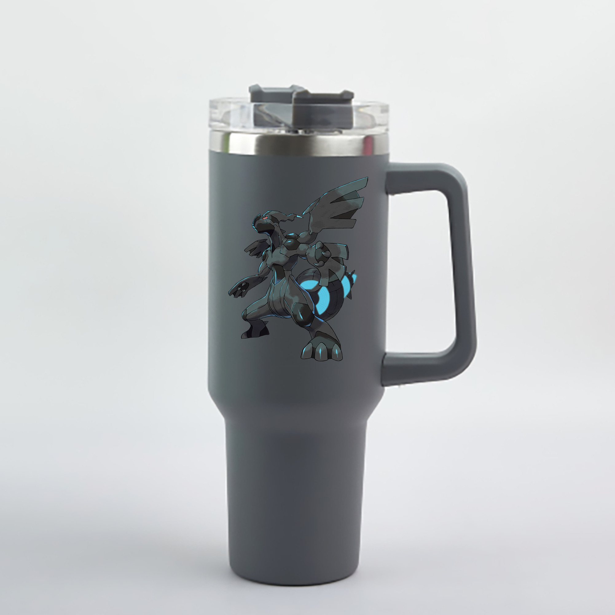 （画像用） ポケットモンスター Pokémon 1200mL車用タンブラー - クリスタルステッカー（プラスチックストロー付き）