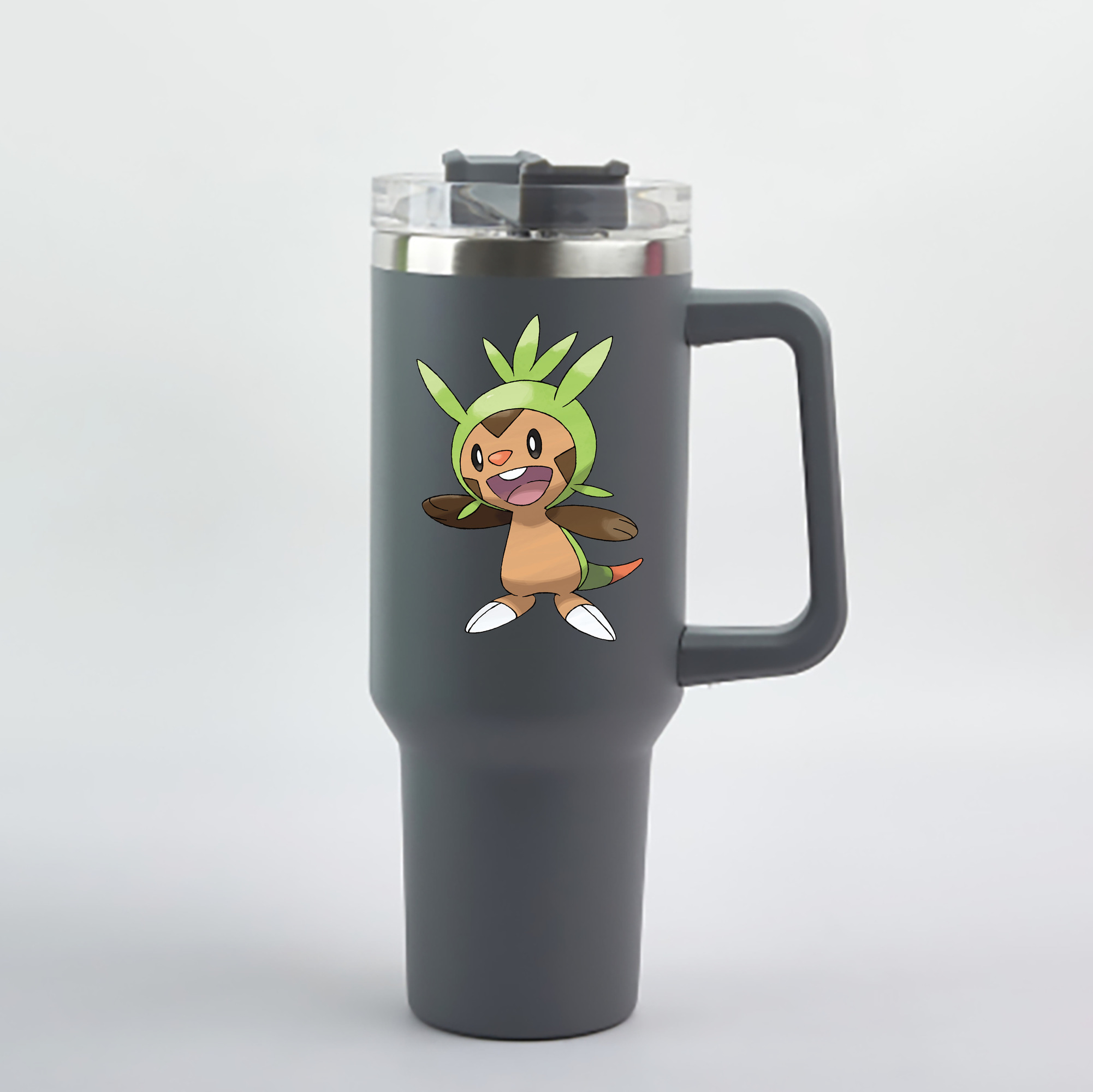 （画像用） ポケットモンスター Pokémon 1200mL車用タンブラー - クリスタルステッカー（プラスチックストロー付き）
