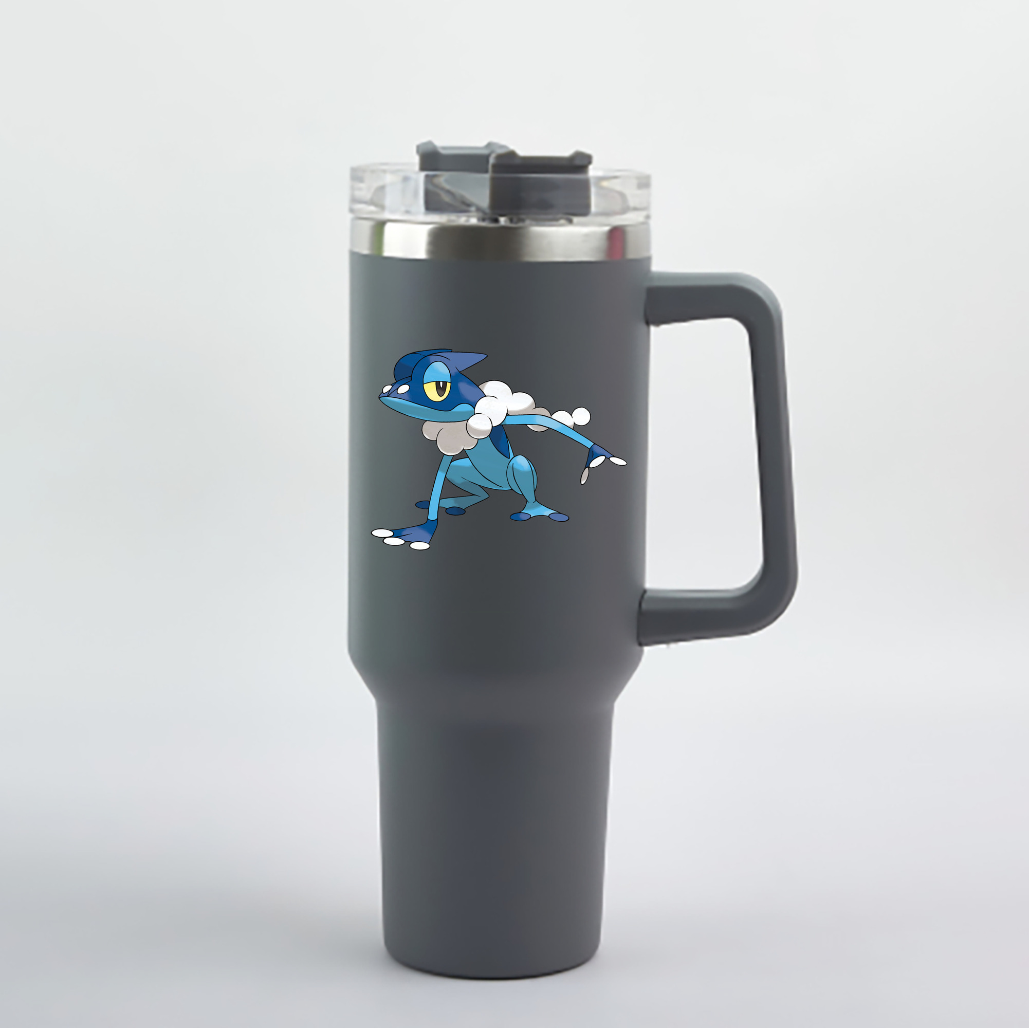 （画像用） ポケットモンスター Pokémon 1200mL車用タンブラー - クリスタルステッカー（プラスチックストロー付き）