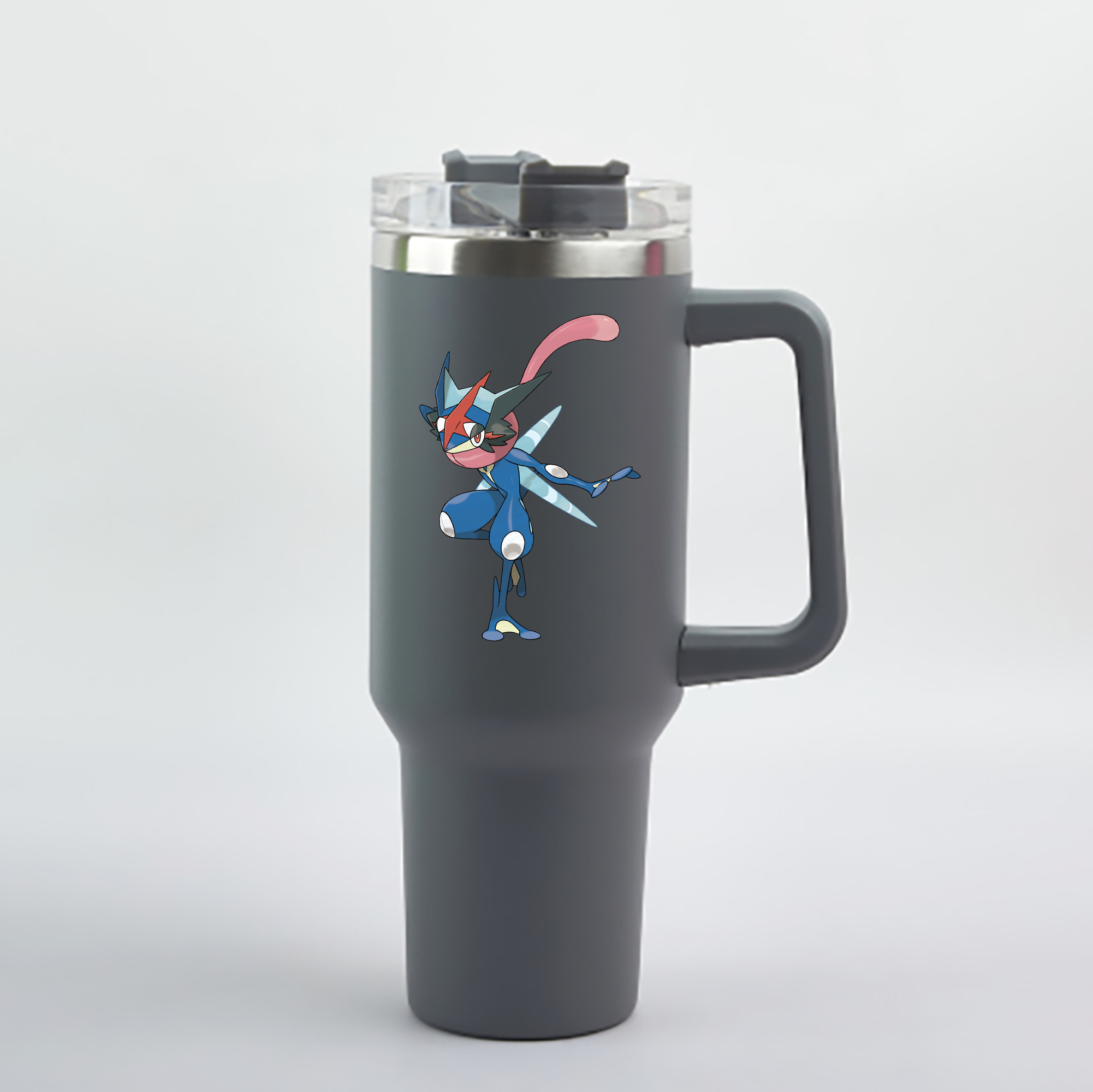 （画像用） ポケットモンスター Pokémon 1200mL車用タンブラー - クリスタルステッカー（プラスチックストロー付き）