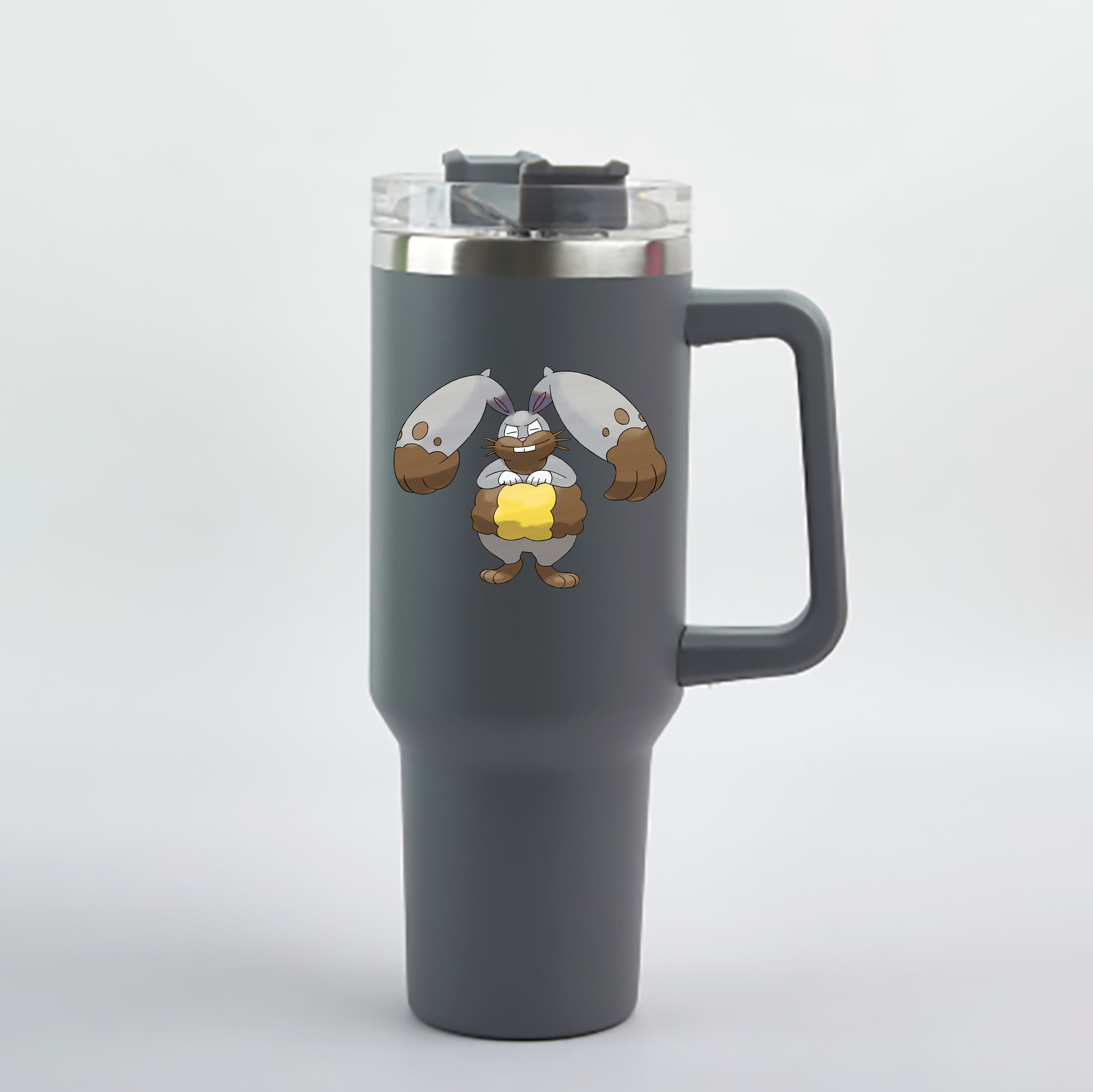 （画像用） ポケットモンスター Pokémon 1200mL車用タンブラー - クリスタルステッカー（プラスチックストロー付き）