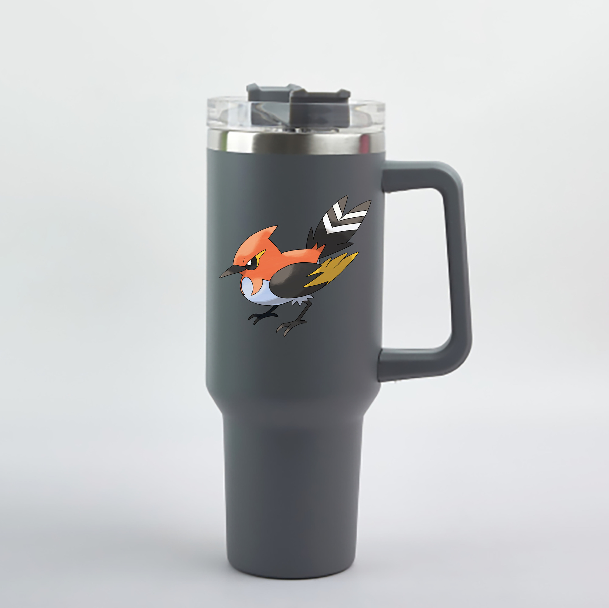（画像用） ポケットモンスター Pokémon 1200mL車用タンブラー - クリスタルステッカー（プラスチックストロー付き）