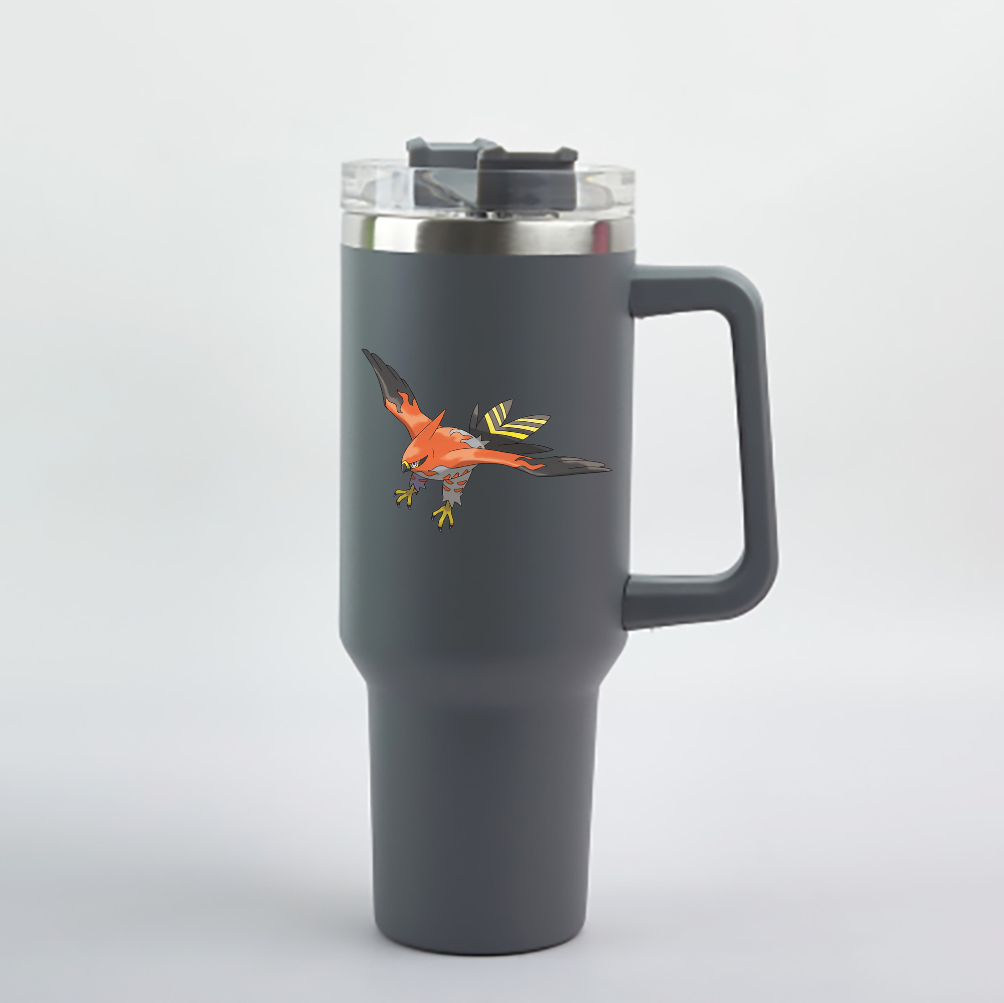 （画像用） ポケットモンスター Pokémon 1200mL車用タンブラー - クリスタルステッカー（プラスチックストロー付き）