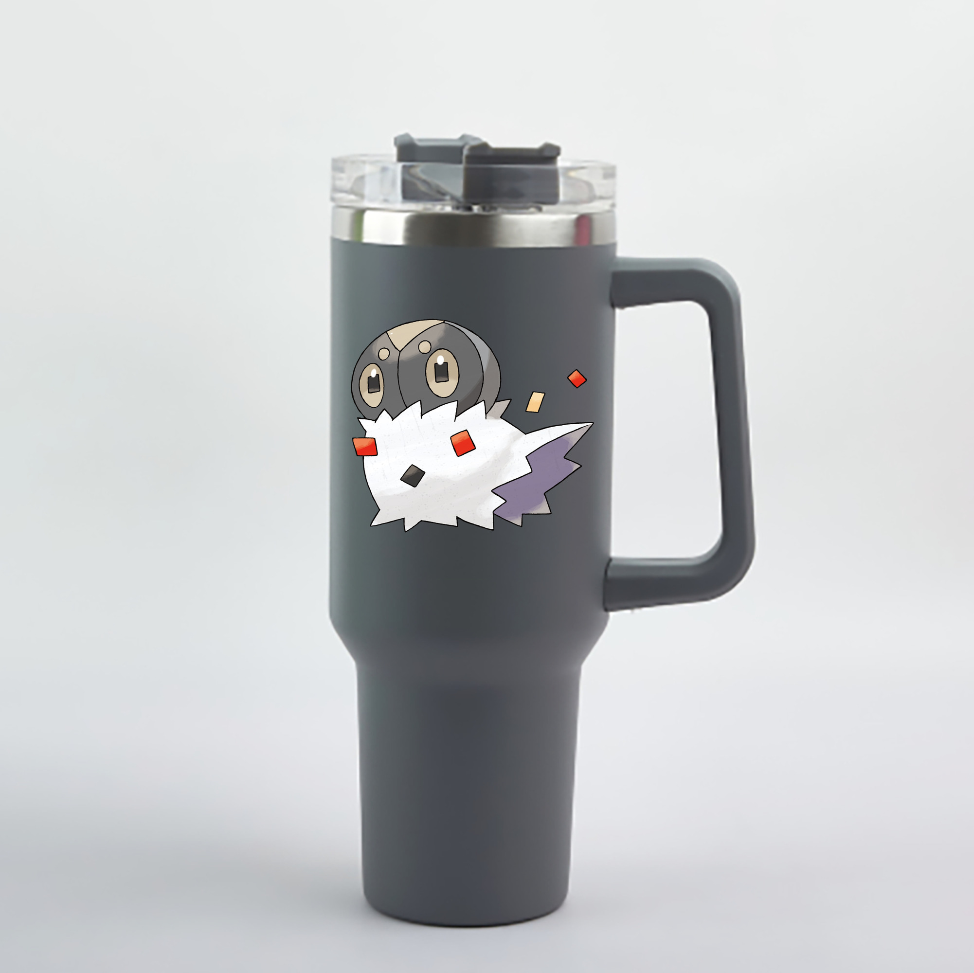 （画像用） ポケットモンスター Pokémon 1200mL車用タンブラー - クリスタルステッカー（プラスチックストロー付き）