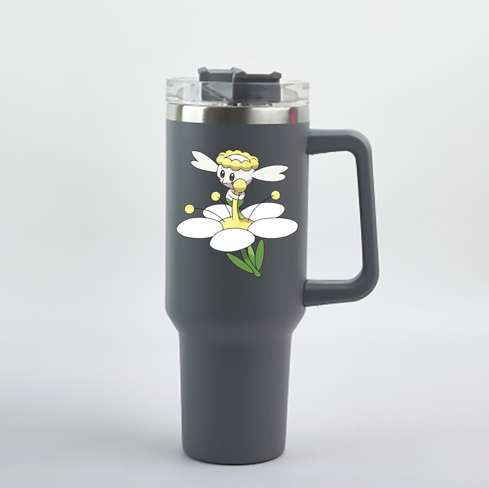（画像用） ポケットモンスター Pokémon 1200mL車用タンブラー - クリスタルステッカー（プラスチックストロー付き）
