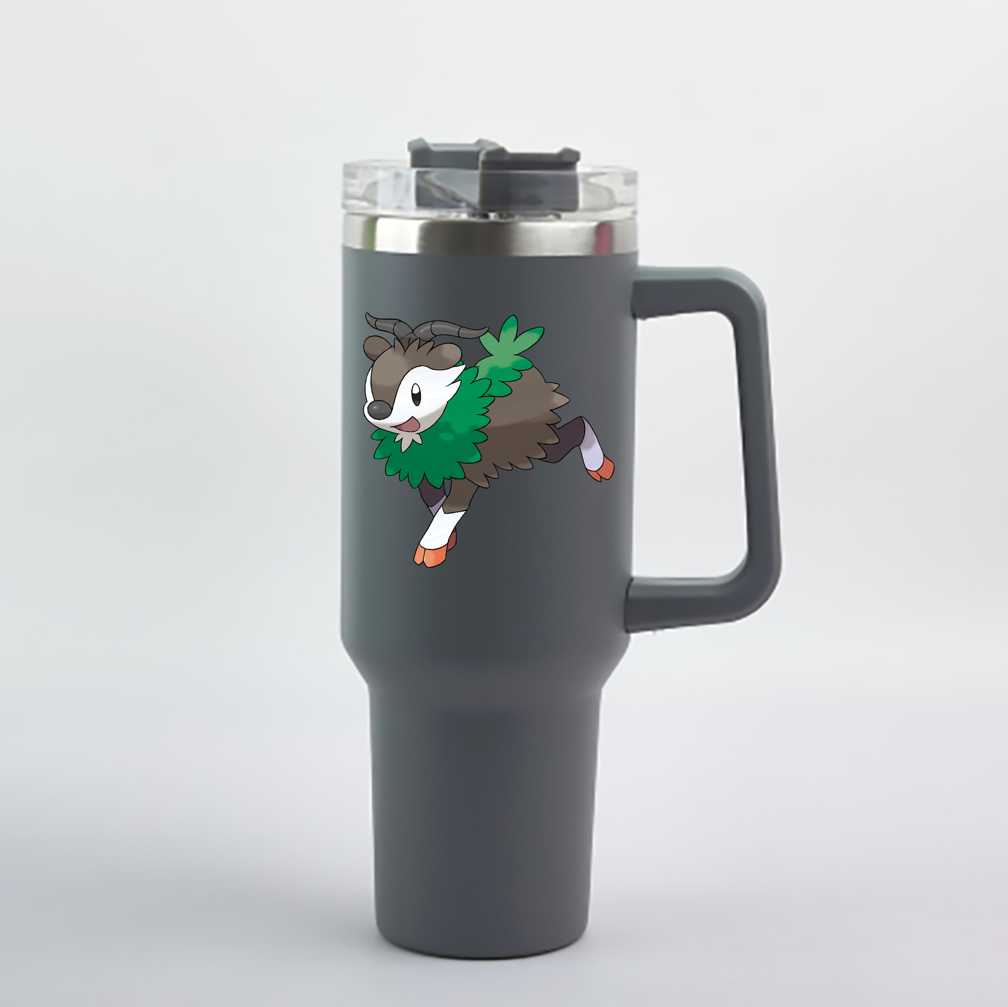（画像用） ポケットモンスター Pokémon 1200mL車用タンブラー - クリスタルステッカー（プラスチックストロー付き）