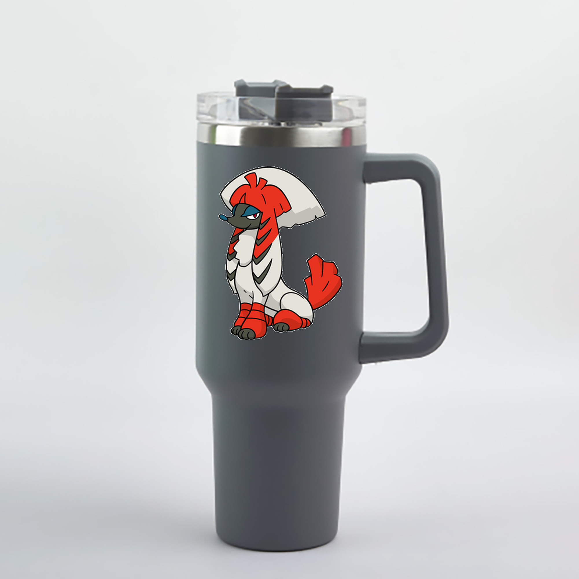 （画像用） ポケットモンスター Pokémon 1200mL車用タンブラー - クリスタルステッカー（プラスチックストロー付き）