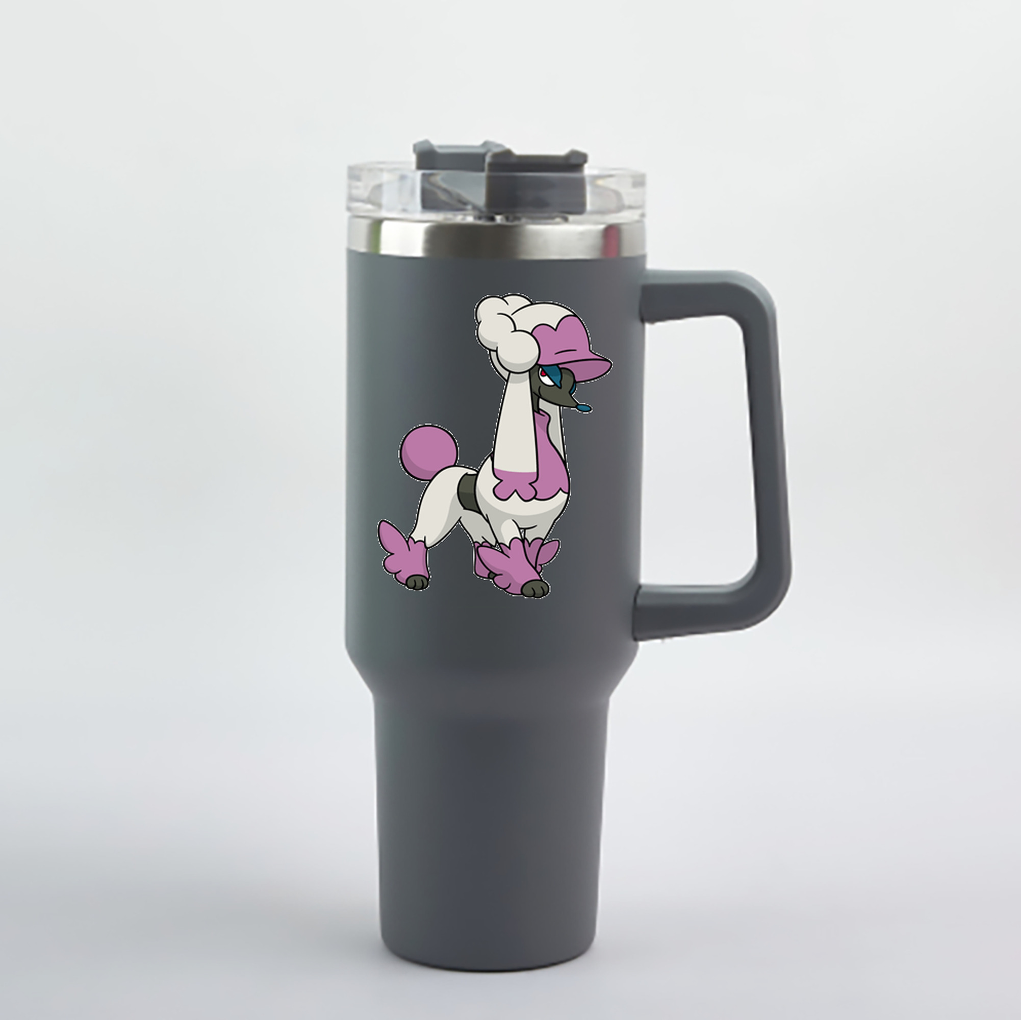 （画像用） ポケットモンスター Pokémon 1200mL車用タンブラー - クリスタルステッカー（プラスチックストロー付き）