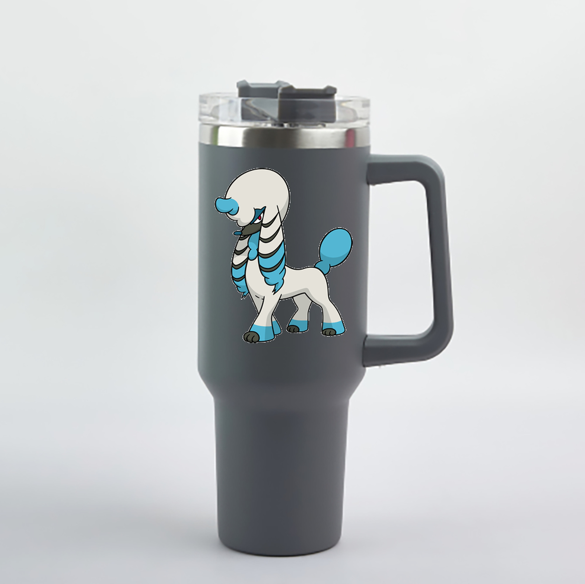 （画像用） ポケットモンスター Pokémon 1200mL車用タンブラー - クリスタルステッカー（プラスチックストロー付き）
