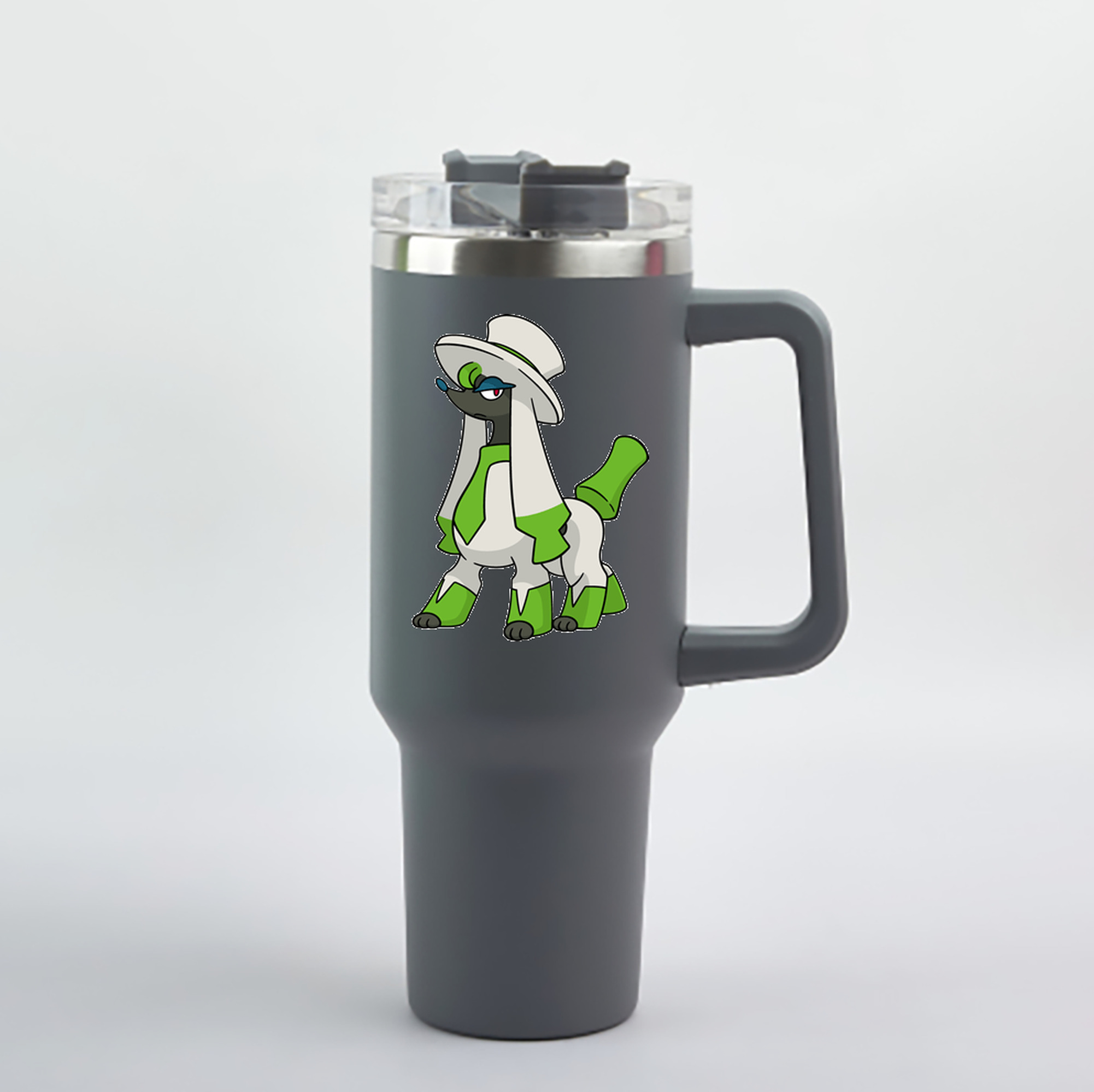 （画像用） ポケットモンスター Pokémon 1200mL車用タンブラー - クリスタルステッカー（プラスチックストロー付き）