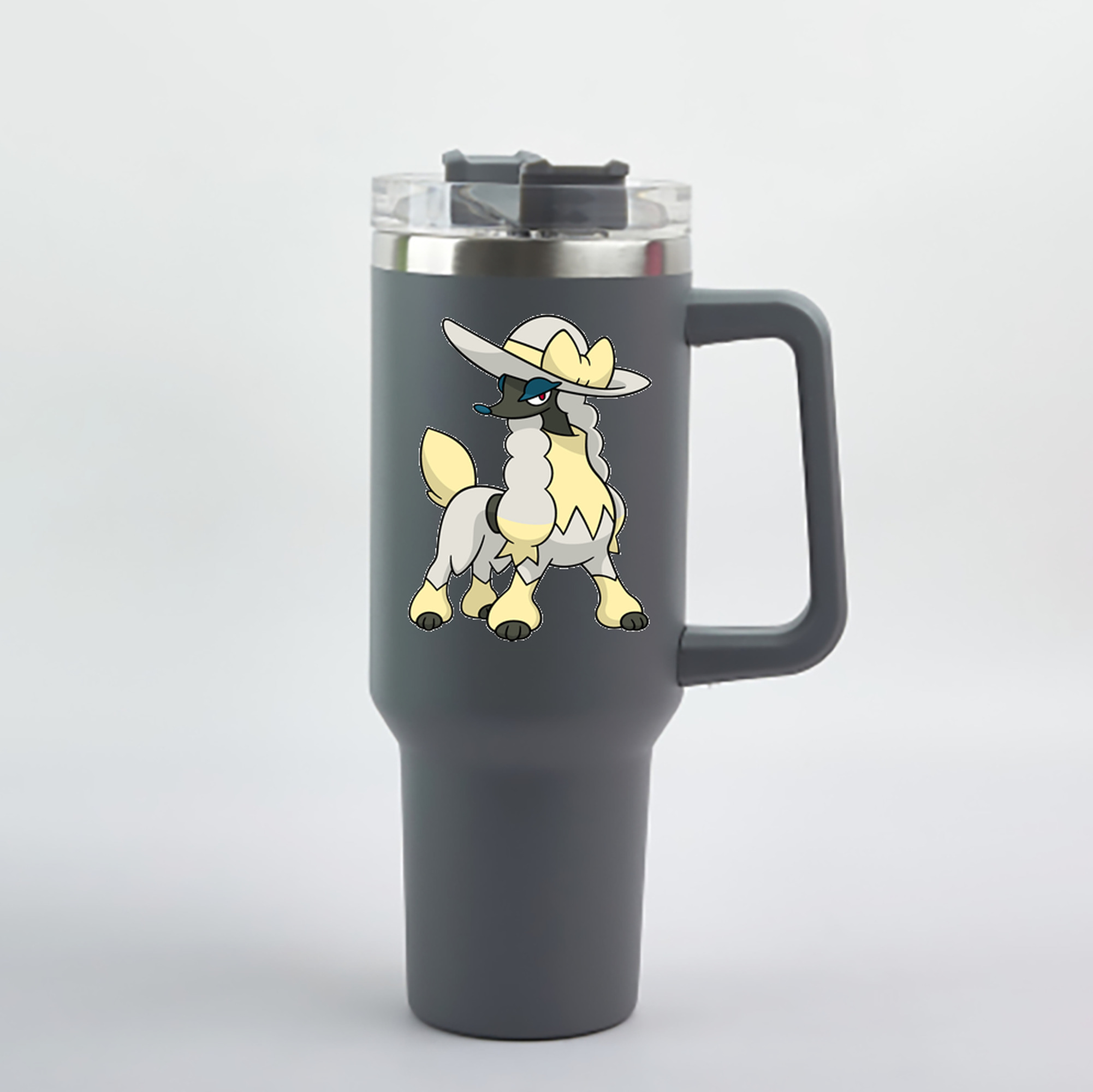 （画像用） ポケットモンスター Pokémon 1200mL車用タンブラー - クリスタルステッカー（プラスチックストロー付き）