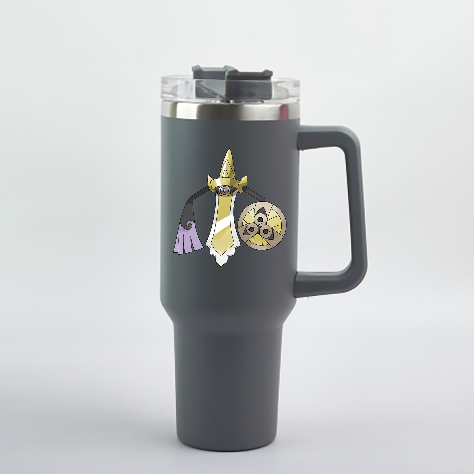 （画像用） ポケットモンスター Pokémon 1200mL車用タンブラー - クリスタルステッカー（プラスチックストロー付き）