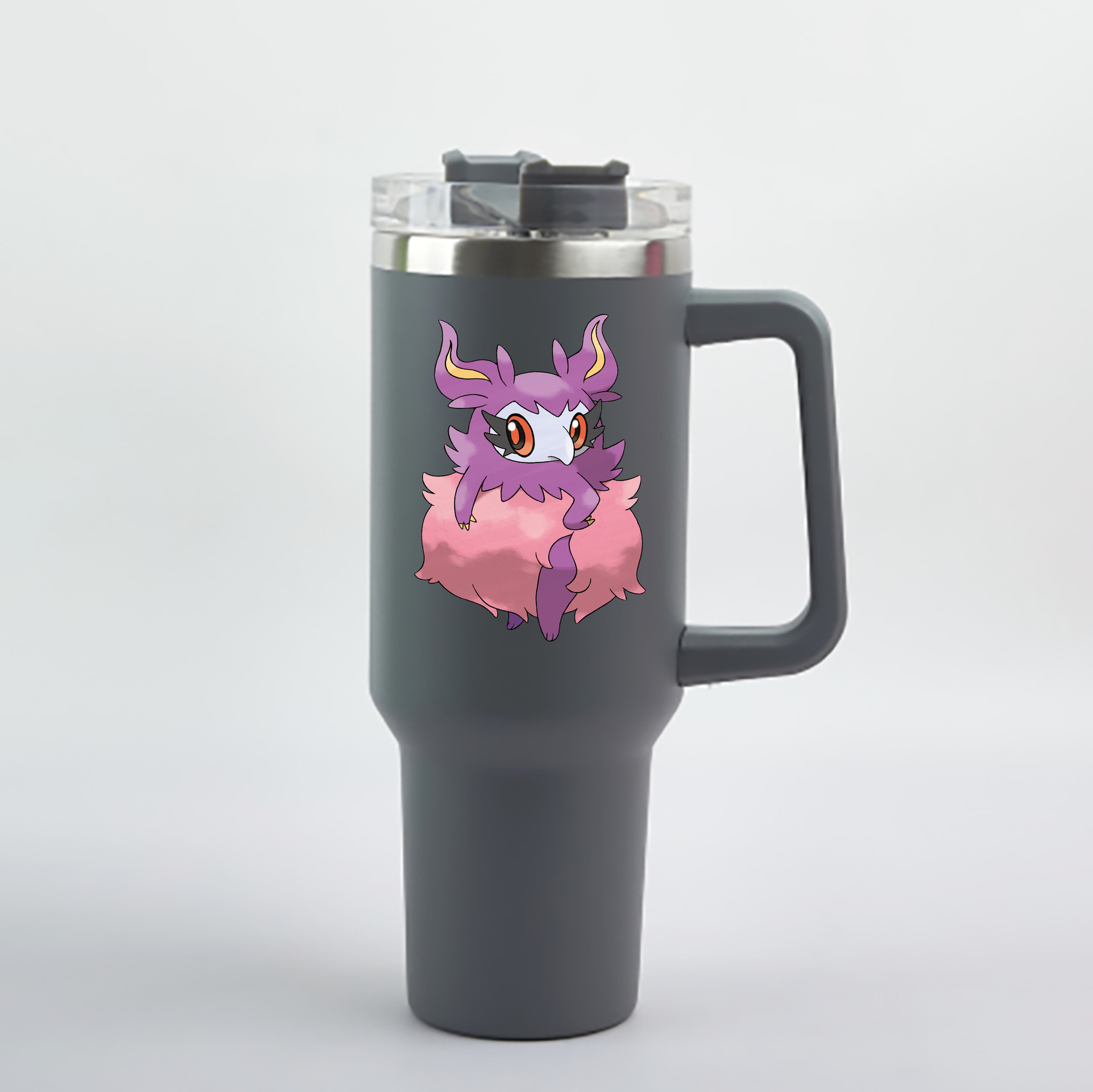 （画像用） ポケットモンスター Pokémon 1200mL車用タンブラー - クリスタルステッカー（プラスチックストロー付き）