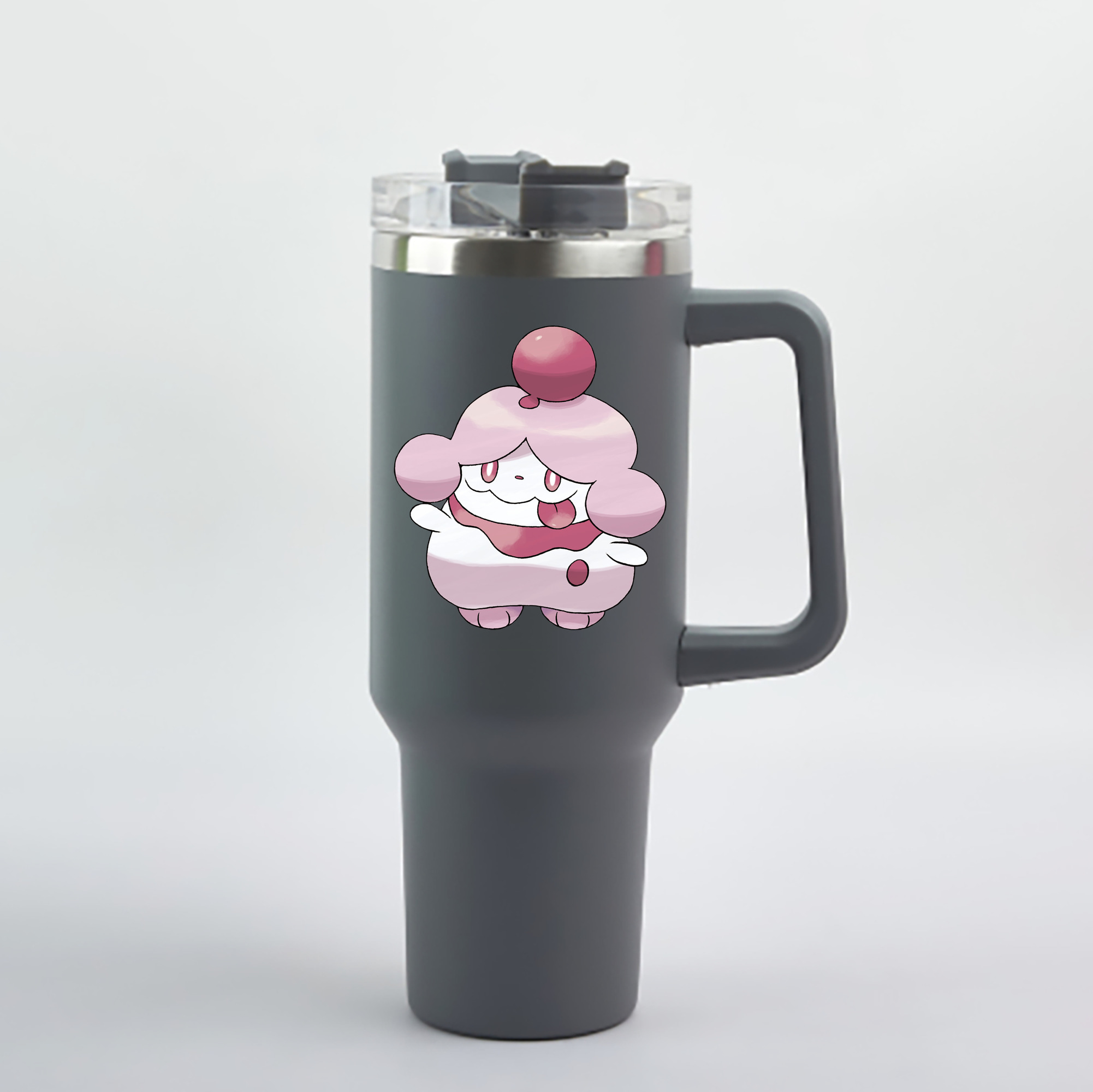 （画像用） ポケットモンスター Pokémon 1200mL車用タンブラー - クリスタルステッカー（プラスチックストロー付き）