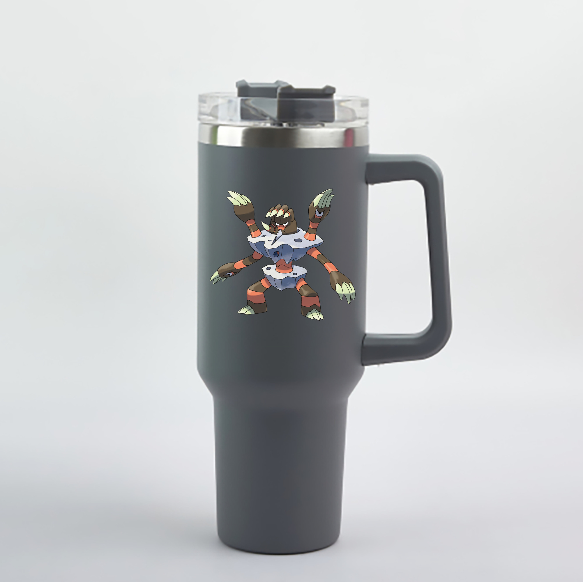（画像用） ポケットモンスター Pokémon 1200mL車用タンブラー - クリスタルステッカー（プラスチックストロー付き）